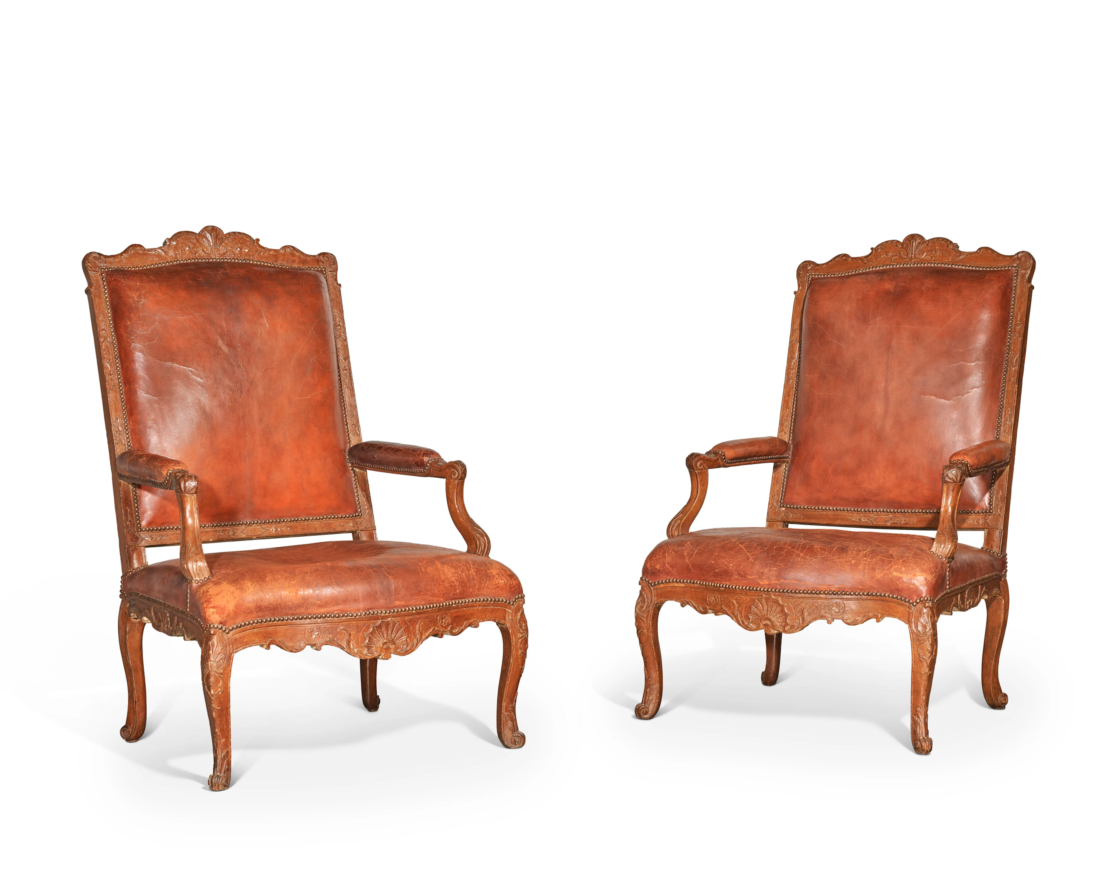 Paire De Fauteuils D'époque Régence