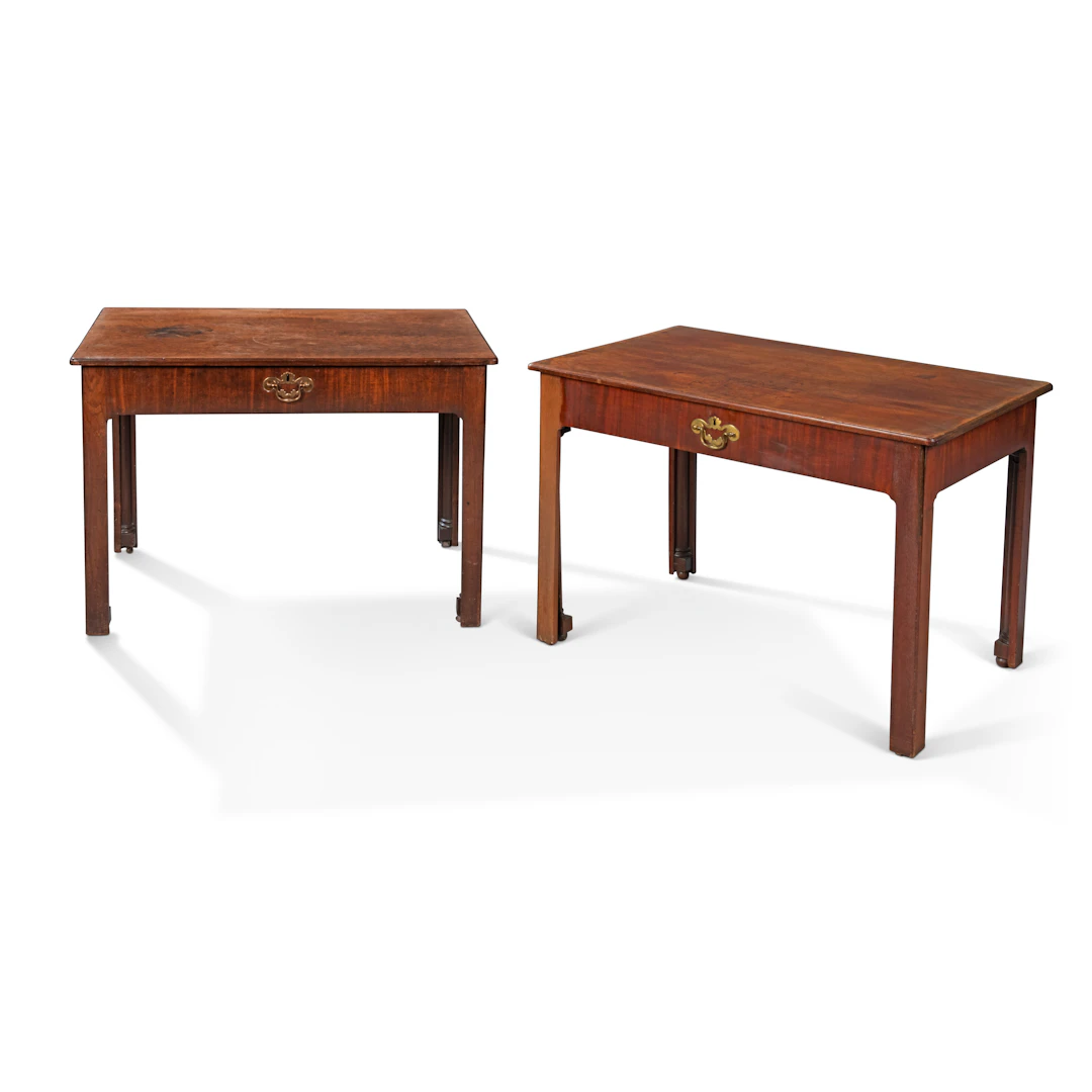 A Pair of George Iii Mahogany Draughtman's or Library Tables