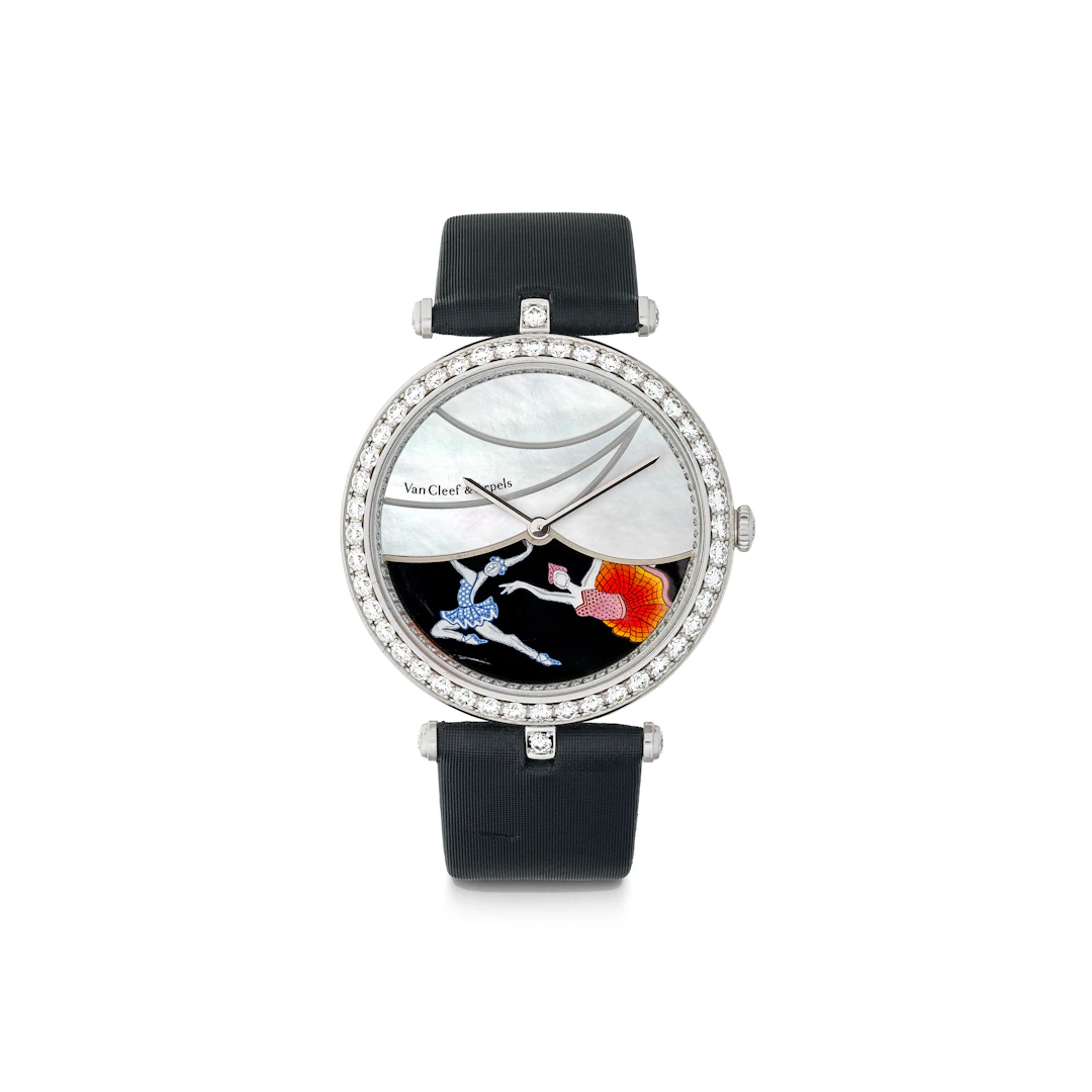 Van Cleef & Arpels Mother-Of-Pearl, Diamond and Enamel 'Lady Arpels