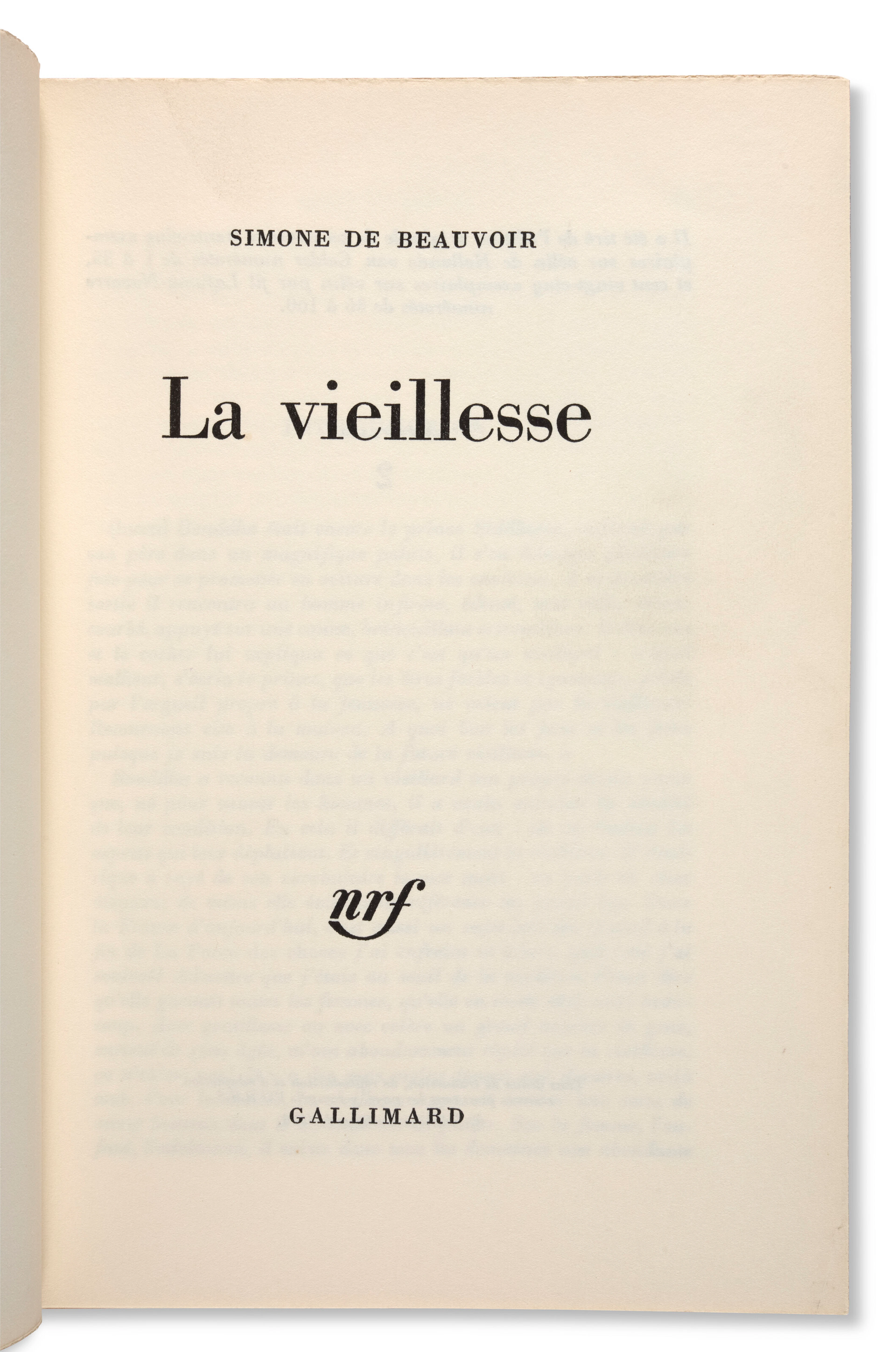 Beauvoir, Simone De (1908-1986)
