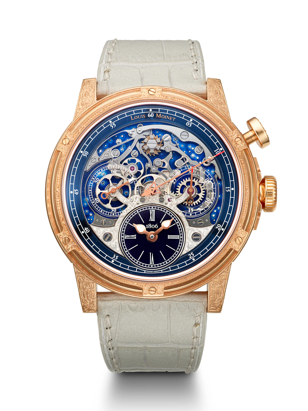 Louis Moinet, Magnificient Limited Edition Pink Gold 'Memoris Red