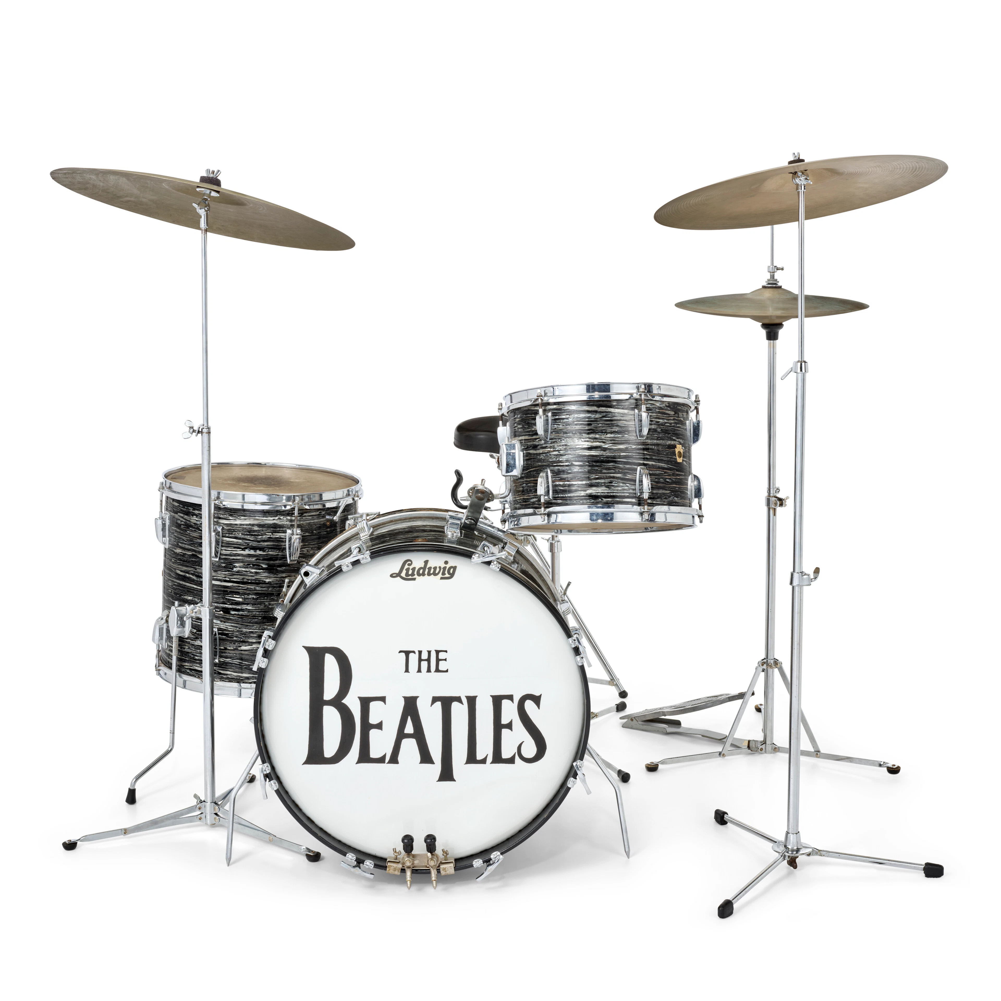 THE BEATLES: RINGO STARR'S FIRST LUDWIG DRUM KIT USED WITH THE BEATLES