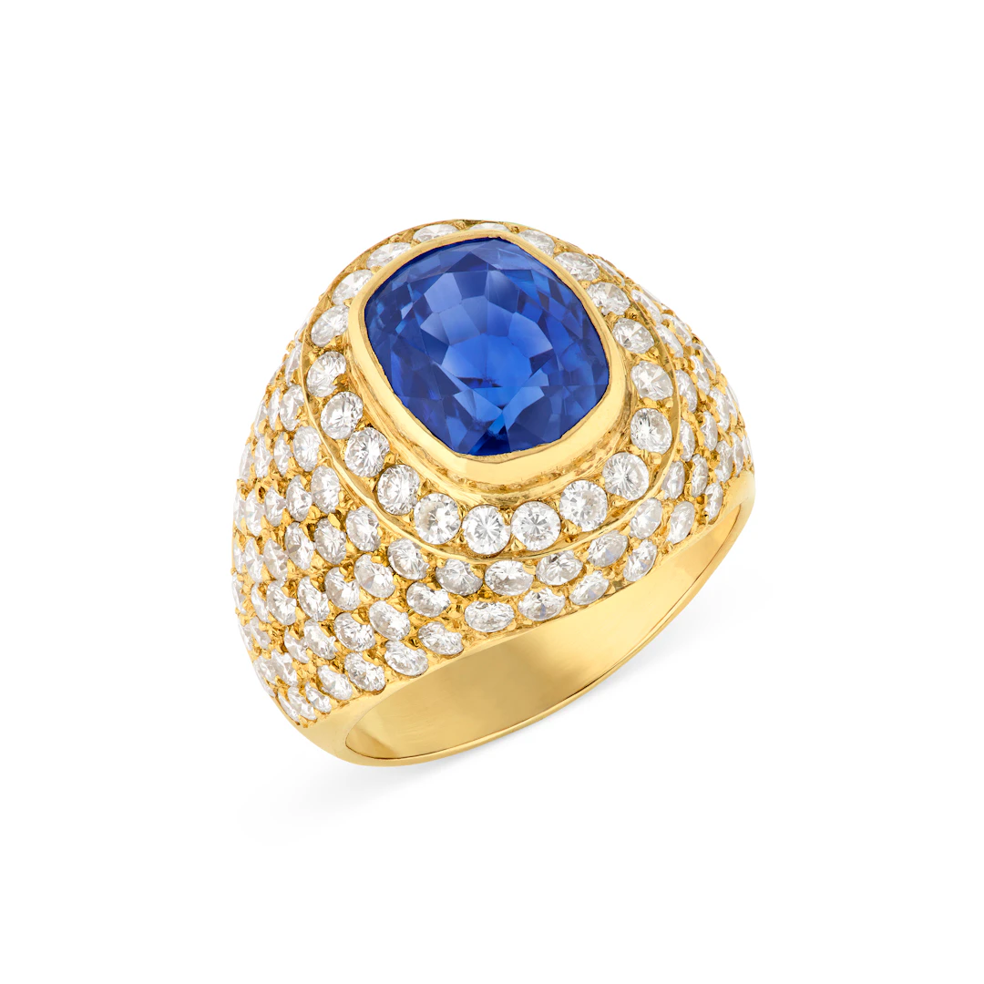 Sapphire and Diamond Ring