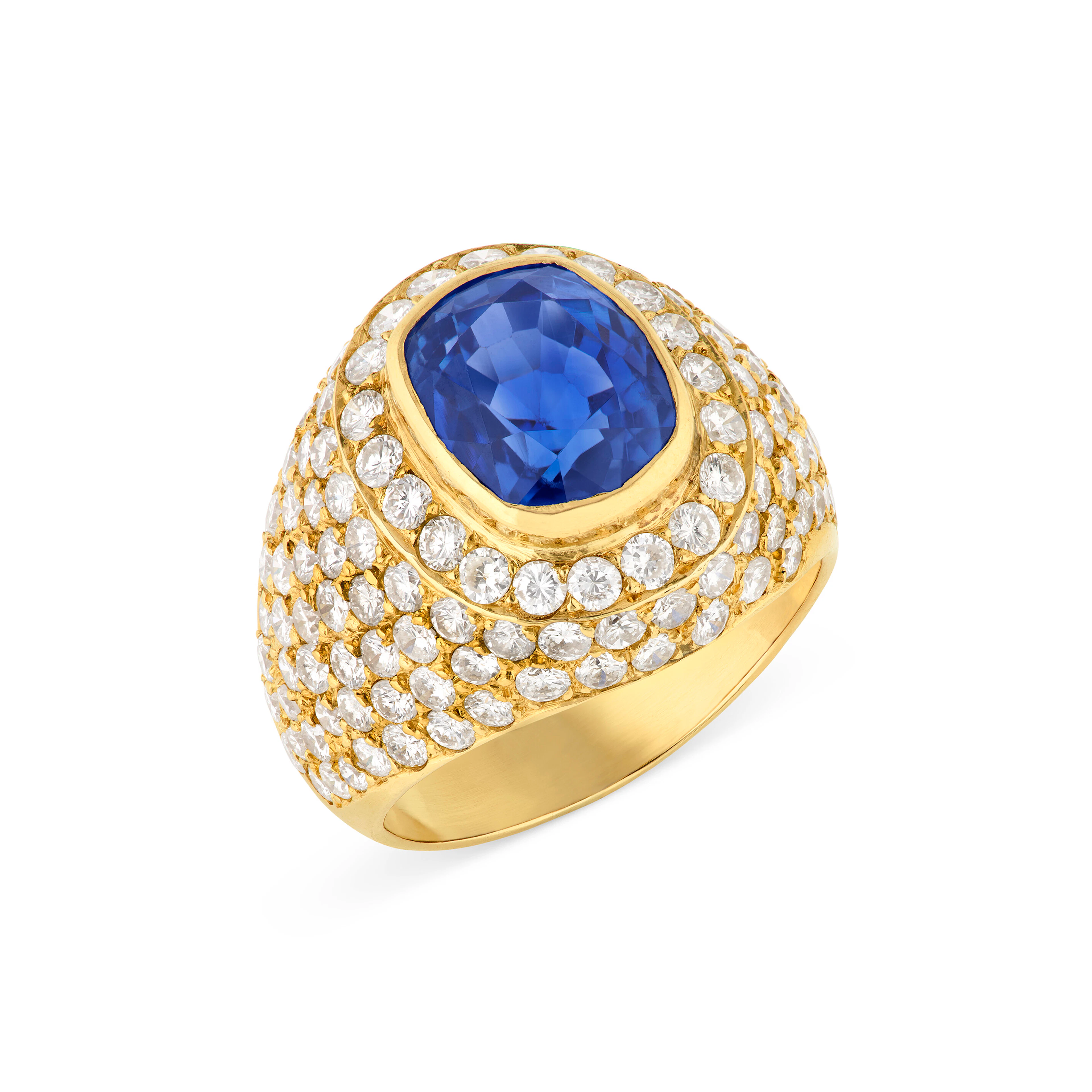 Sapphire and Diamond Ring