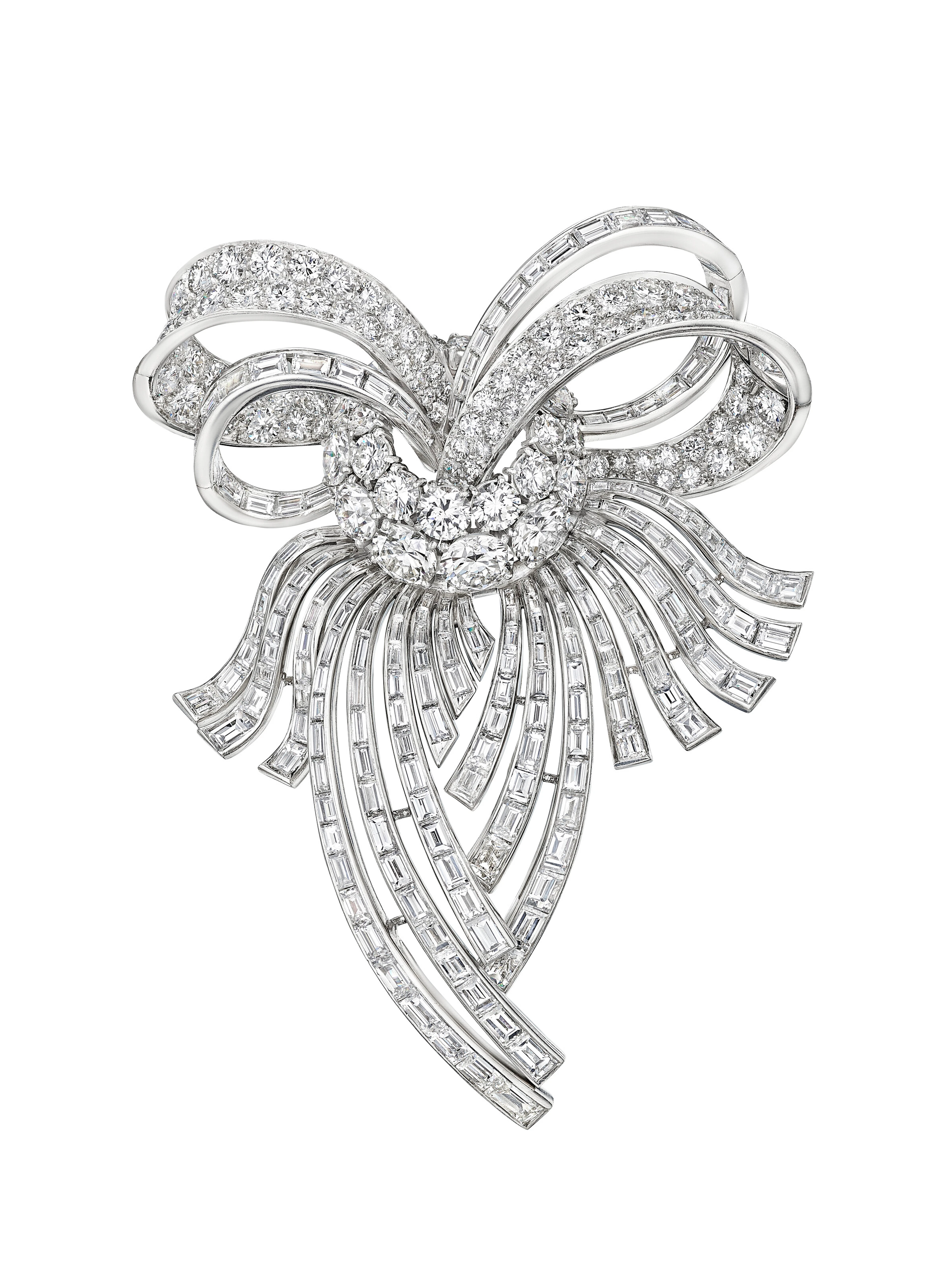 Harry Winston Diamond Bow Brooch