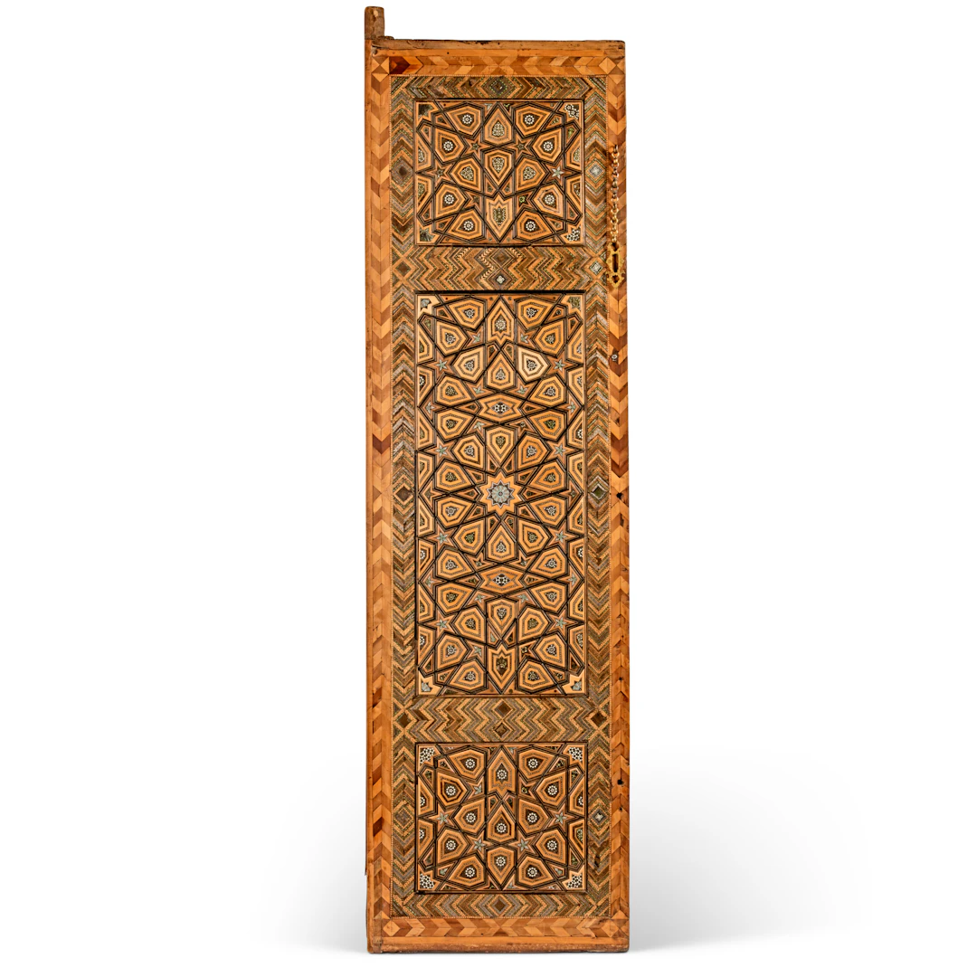 A Safavid Khatamkar and Geometric Inlay Wooden Door
