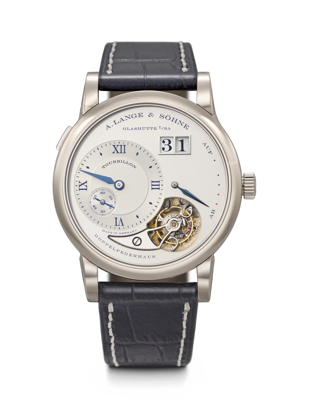 A. Lange & söhne. An Elegant 18K White Gold Limited Edition Tourbillon