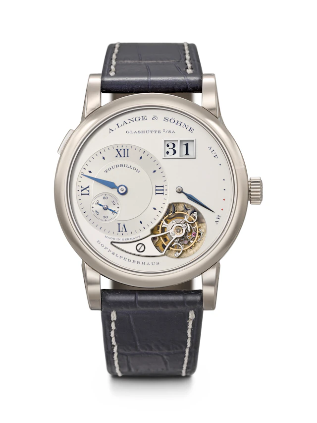 A. Lange & söhne. An Elegant 18K White Gold Limited Edition Tourbillon