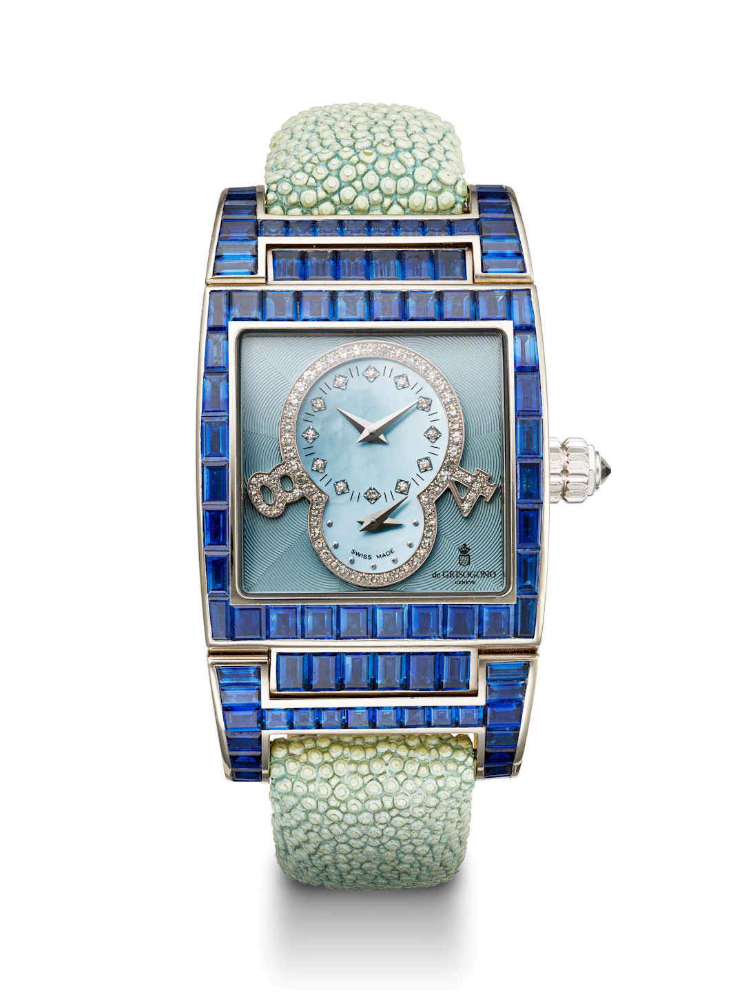 De Grisogono, White Gold, Diamond and Sapphire-Set 'Instrumentino'