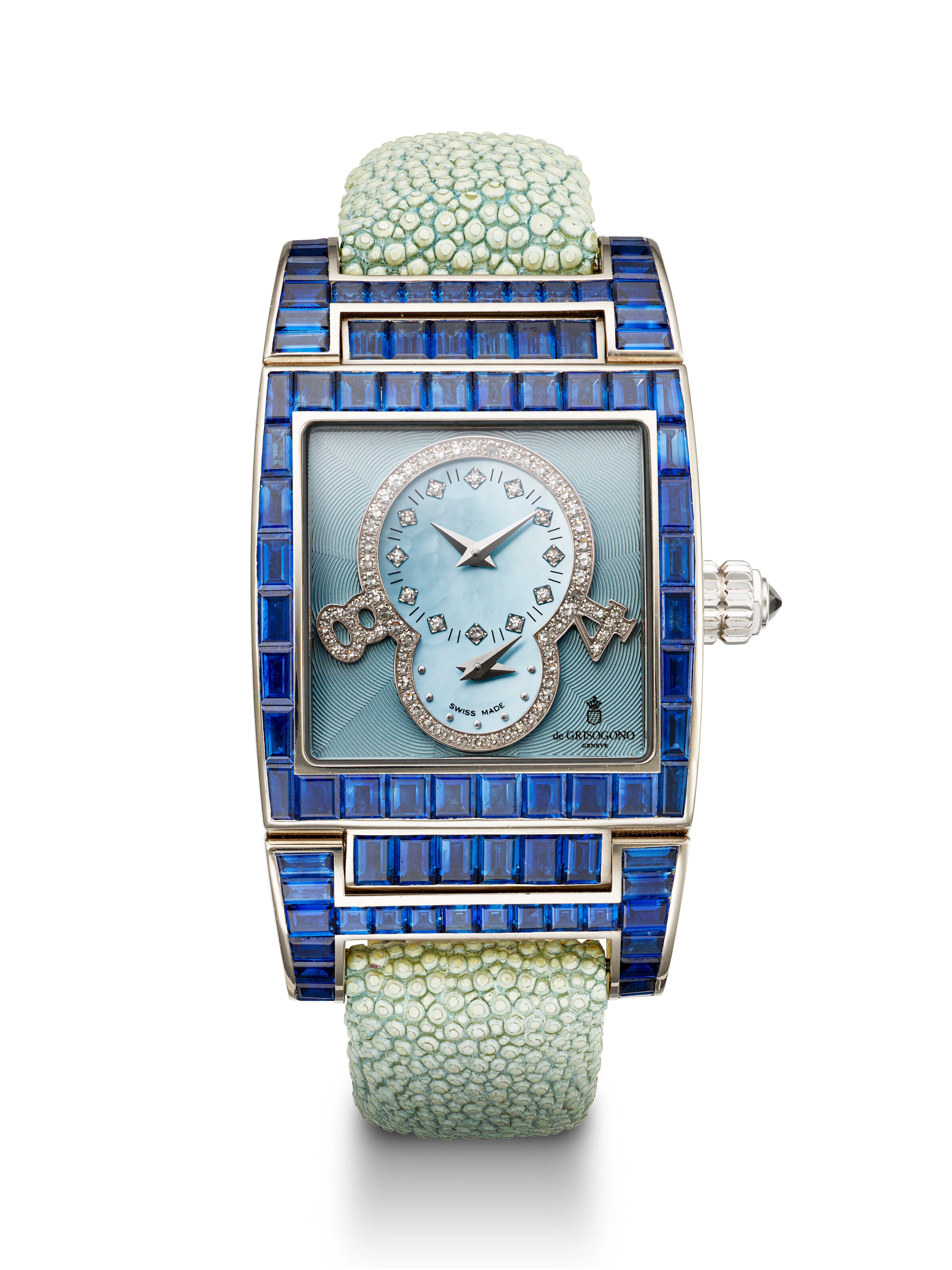De Grisogono, White Gold, Diamond and Sapphire-Set 'Instrumentino'
