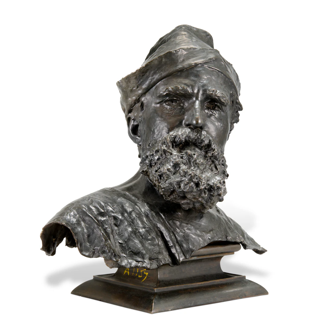 A Bronze Bust of Domenico Morelli
