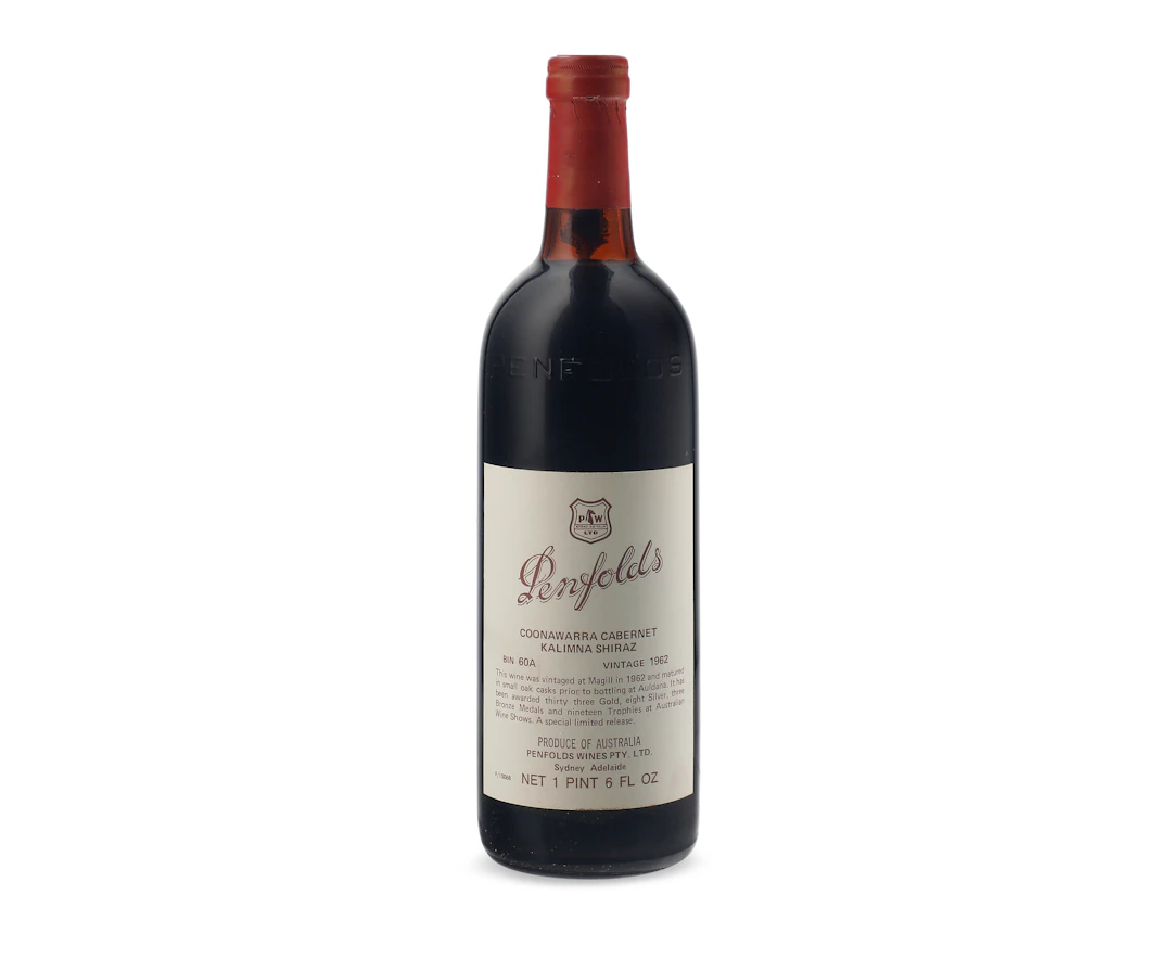 Penfolds, Bin 60A Coonawarra Cabernet Kalimna Shiraz 1962