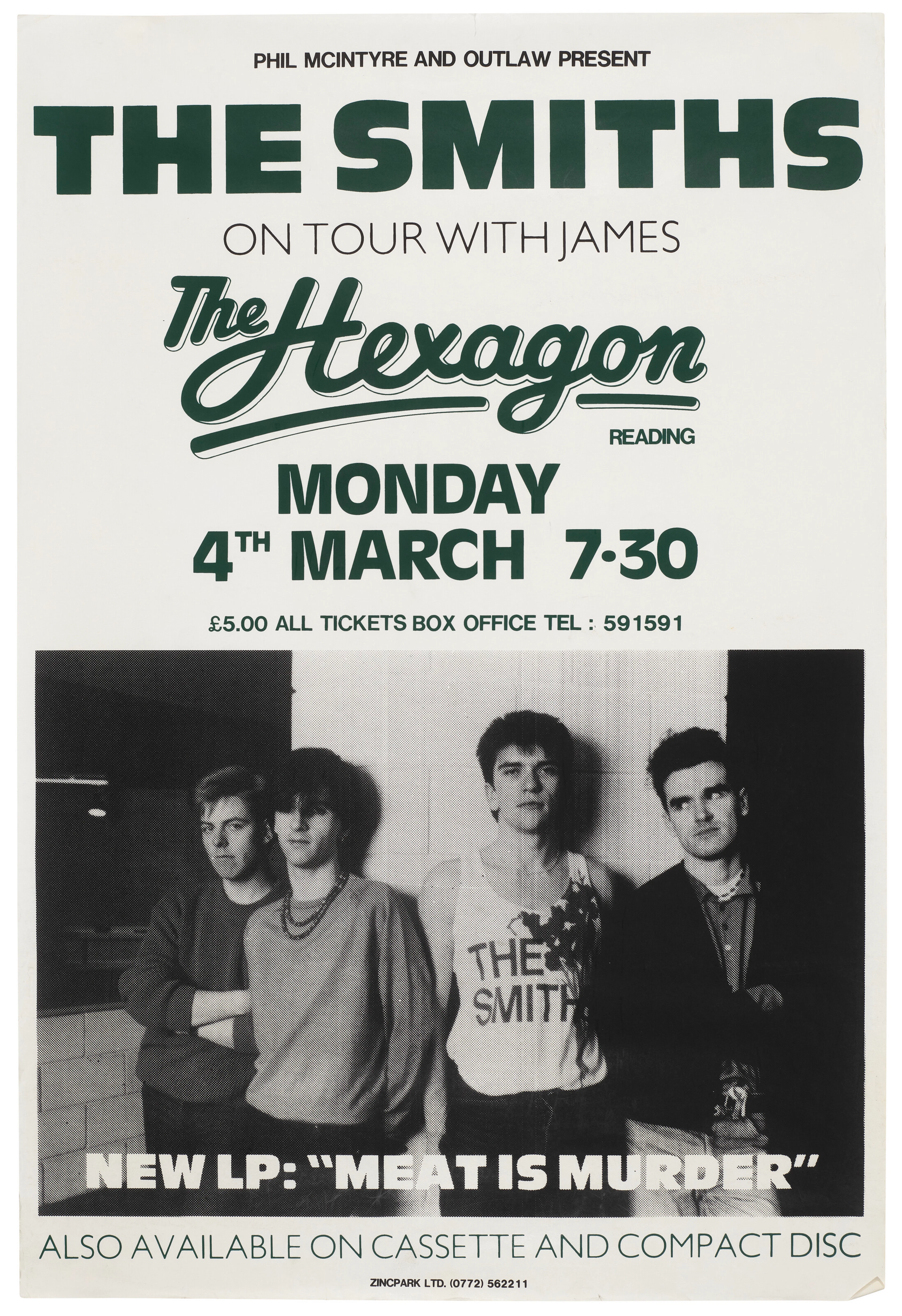 The Smiths: a Uk Concert Poster, 1985