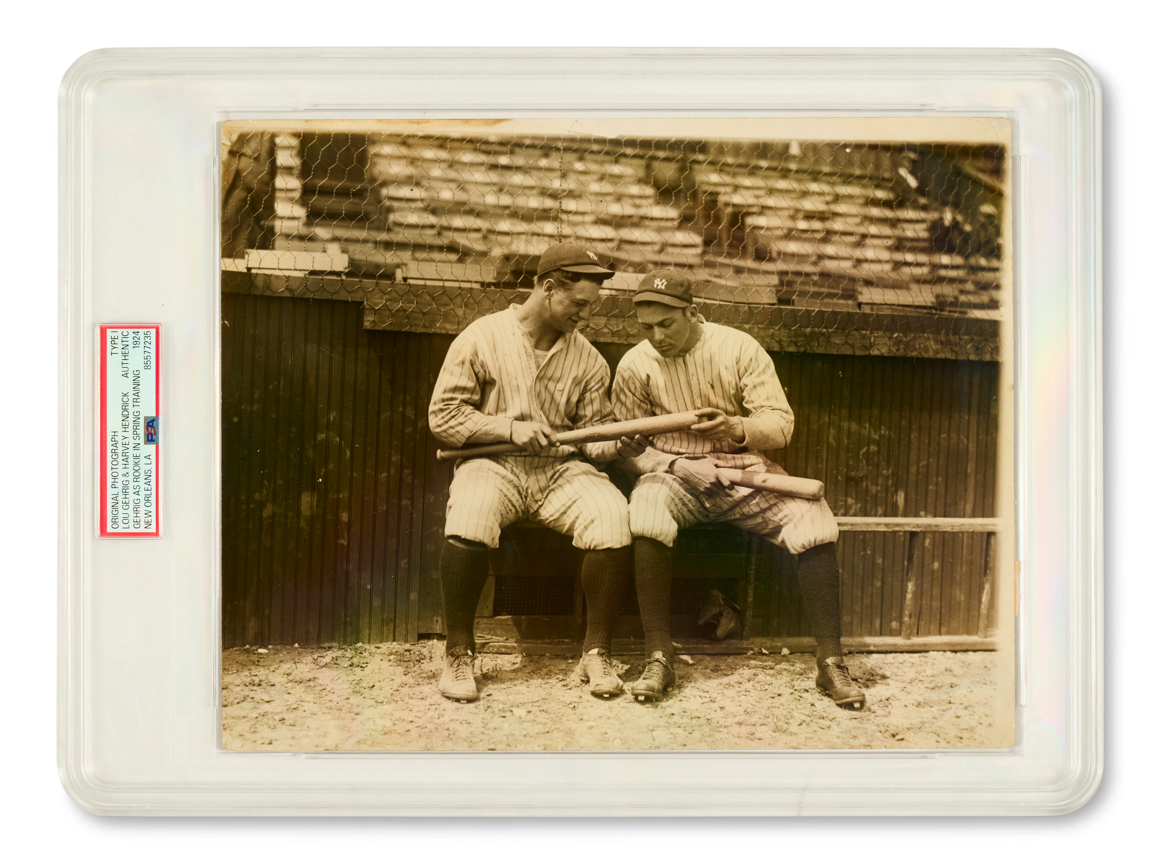 LOU GEHRIG ROOKIE-ERA PHOTOGRAPH AT SPRING TRAINING (PSA/DNA "TYPE I")