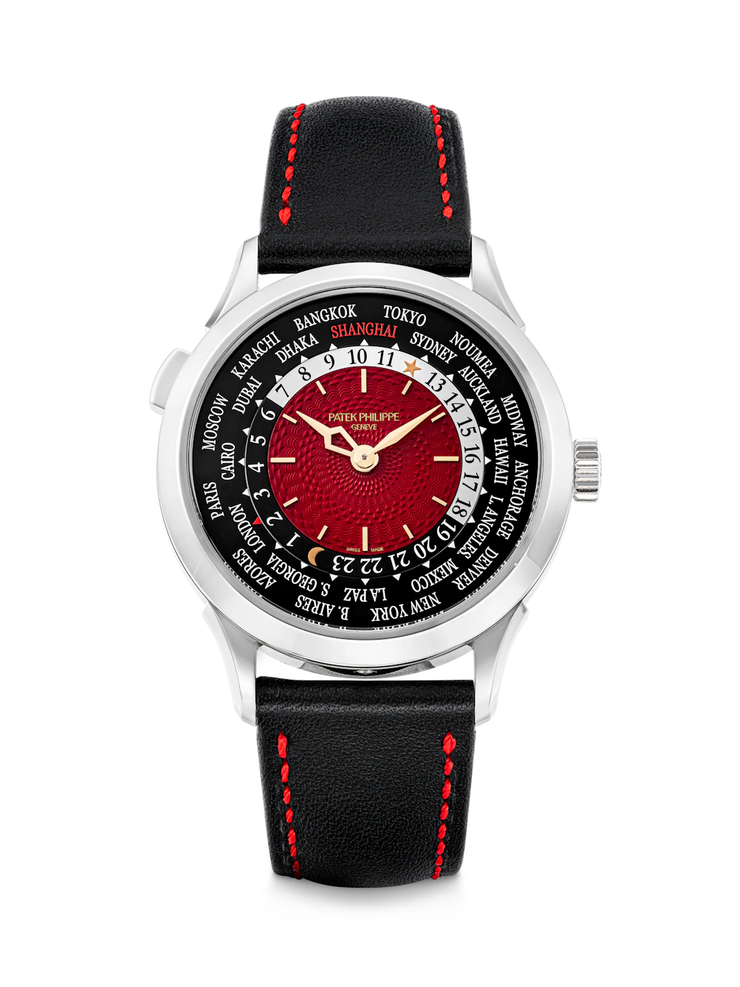 Patek Philippe. A Very Rare Platnium Limited Edition Automatic World