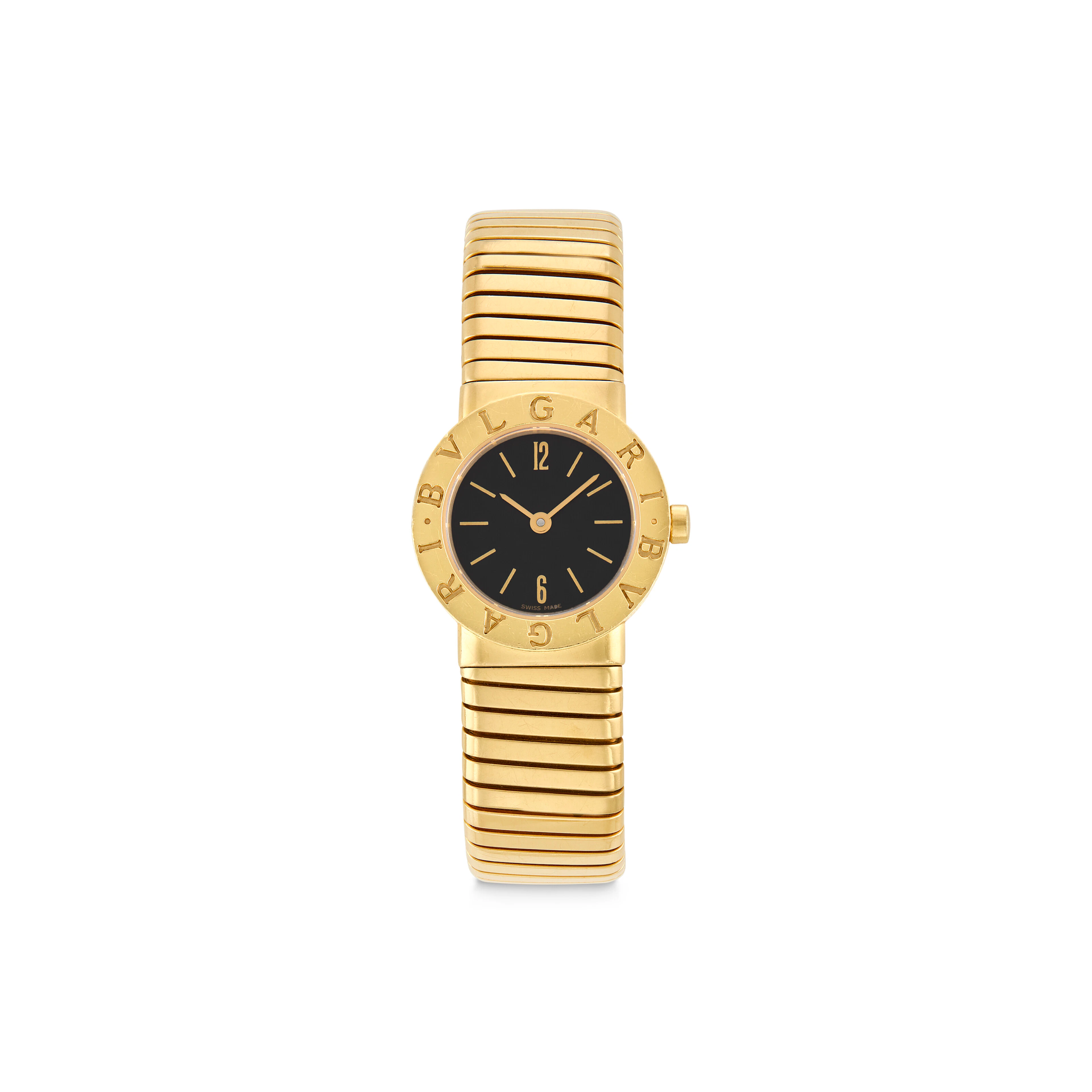 Bulgari Gold 'Tubogas' Wristwatch