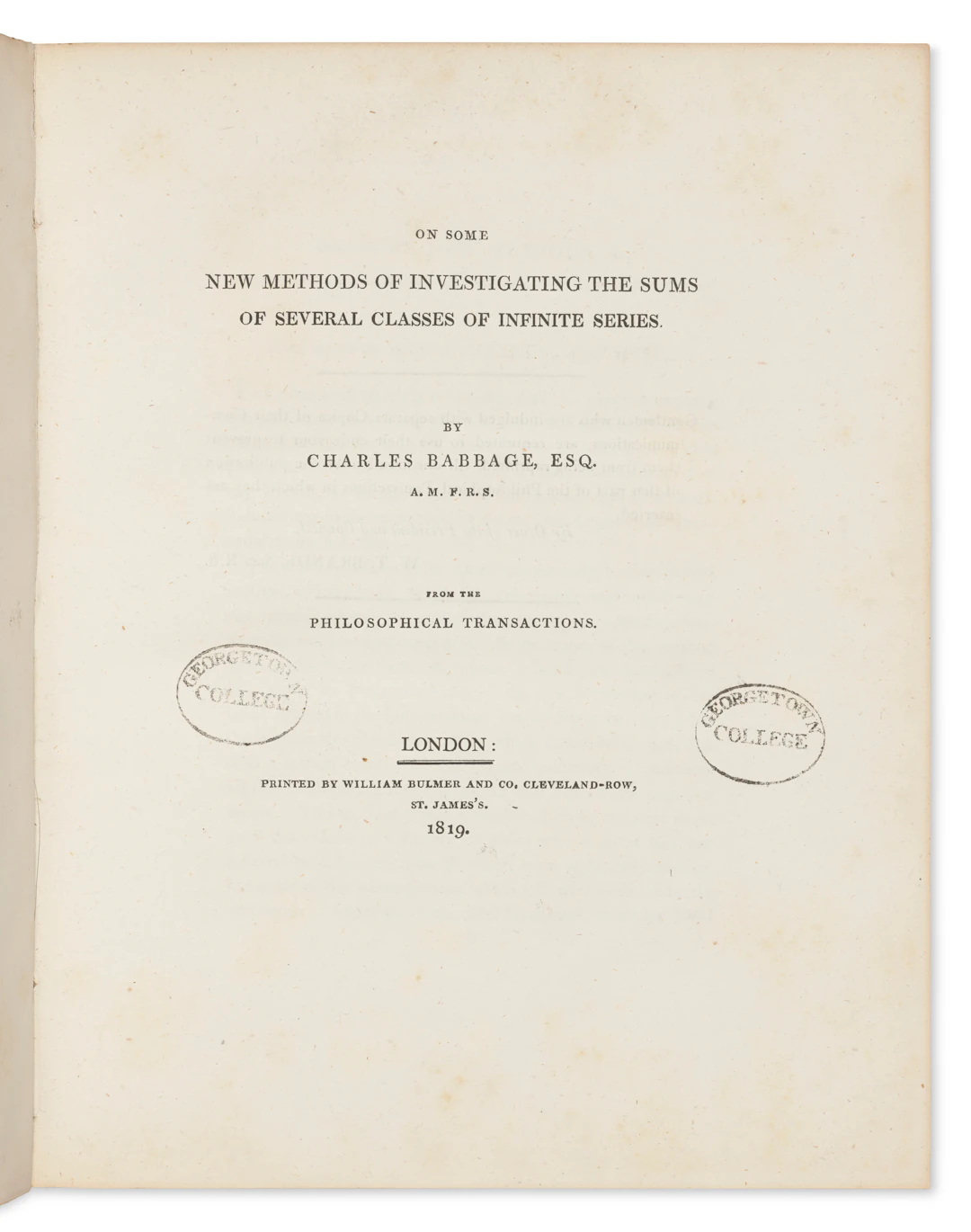 Four Rare Offprints