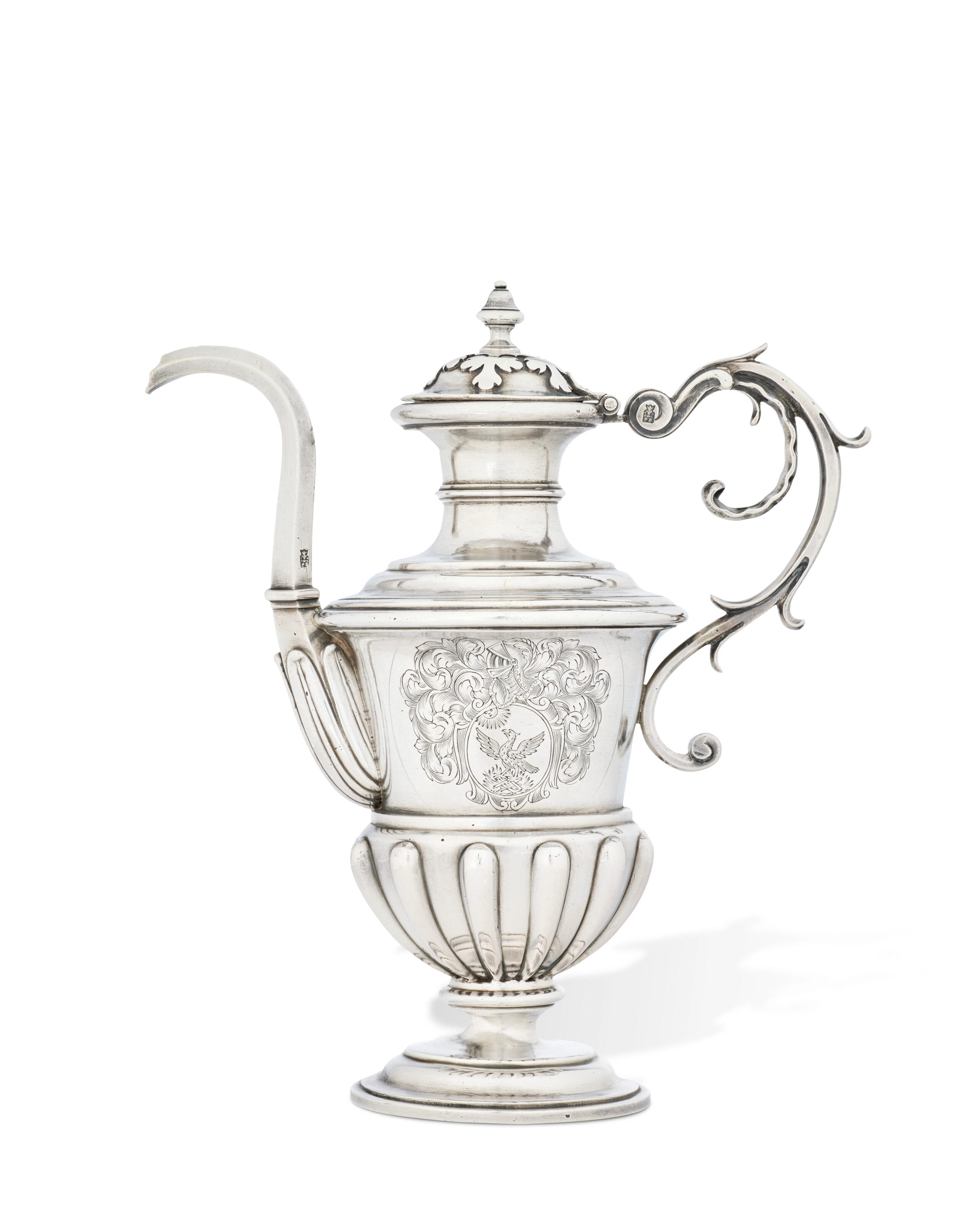 Aiguière Ou Biberon En Argent D'époque Louis Xiv