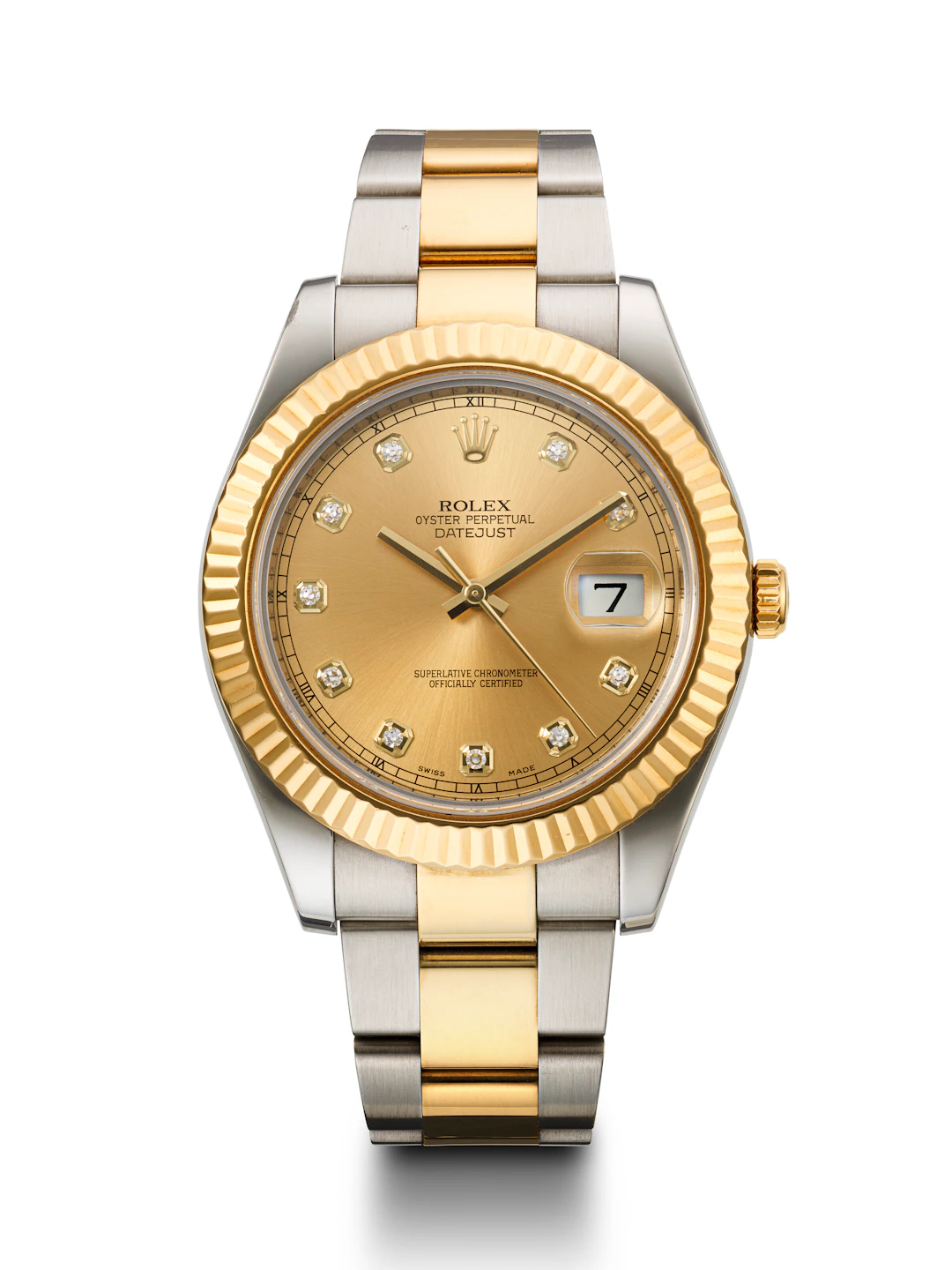 Rolex, Stainless Steel, Yellow Gold and Diamond-Set 'Datejust', Ref. 116333