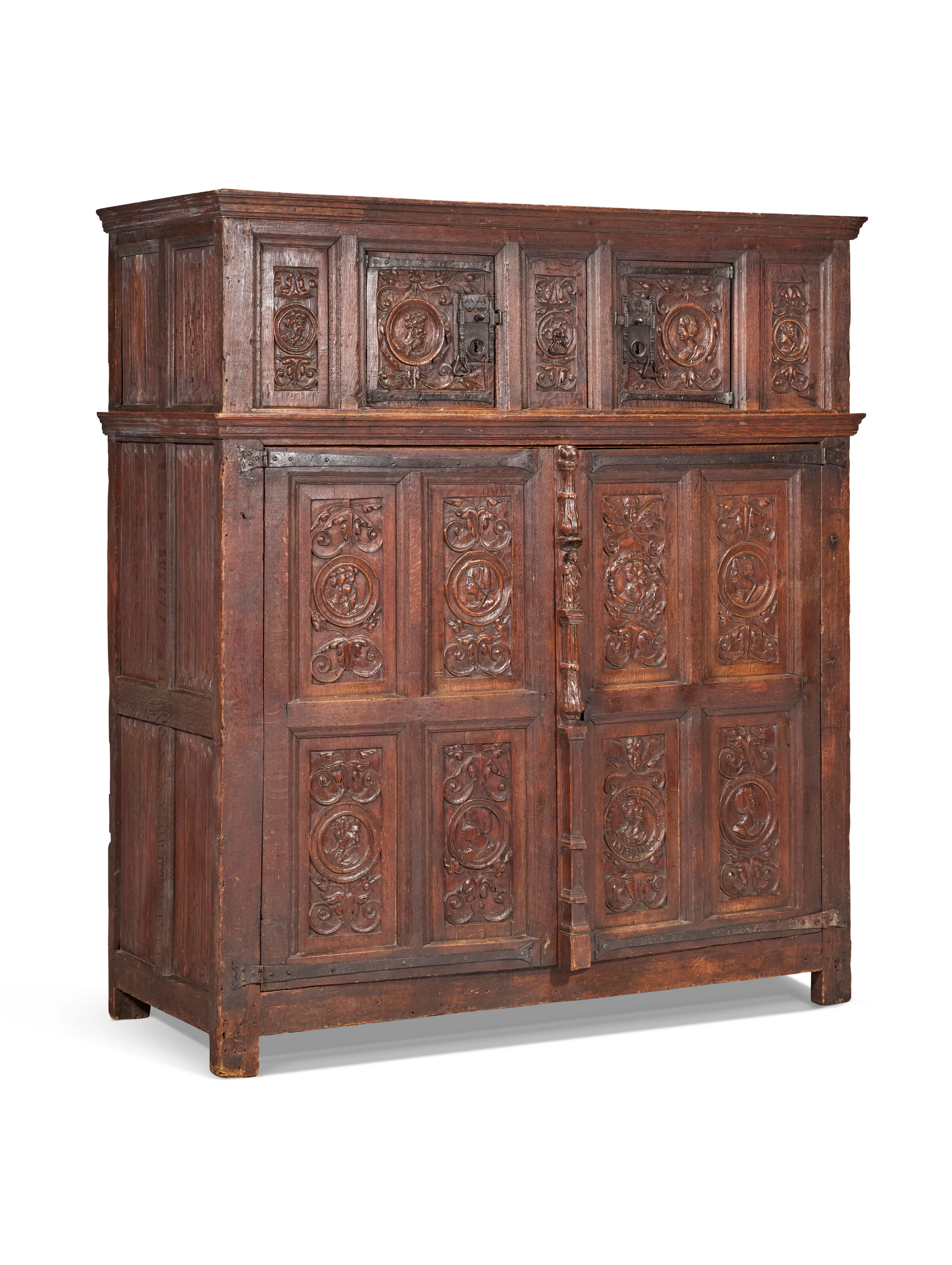 A French Late Gothic Oak Armoire