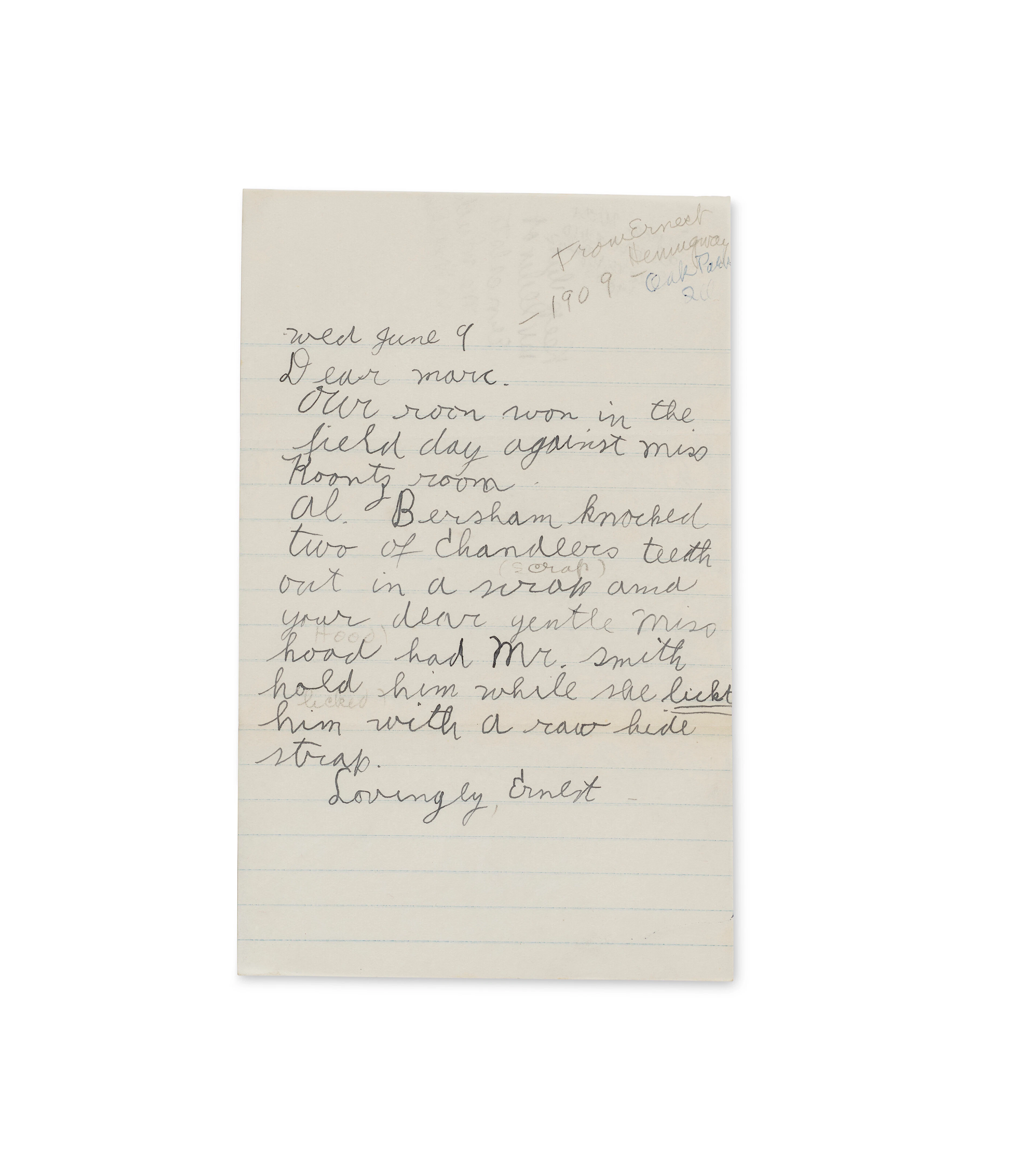 One of His Earliest Letters Extant