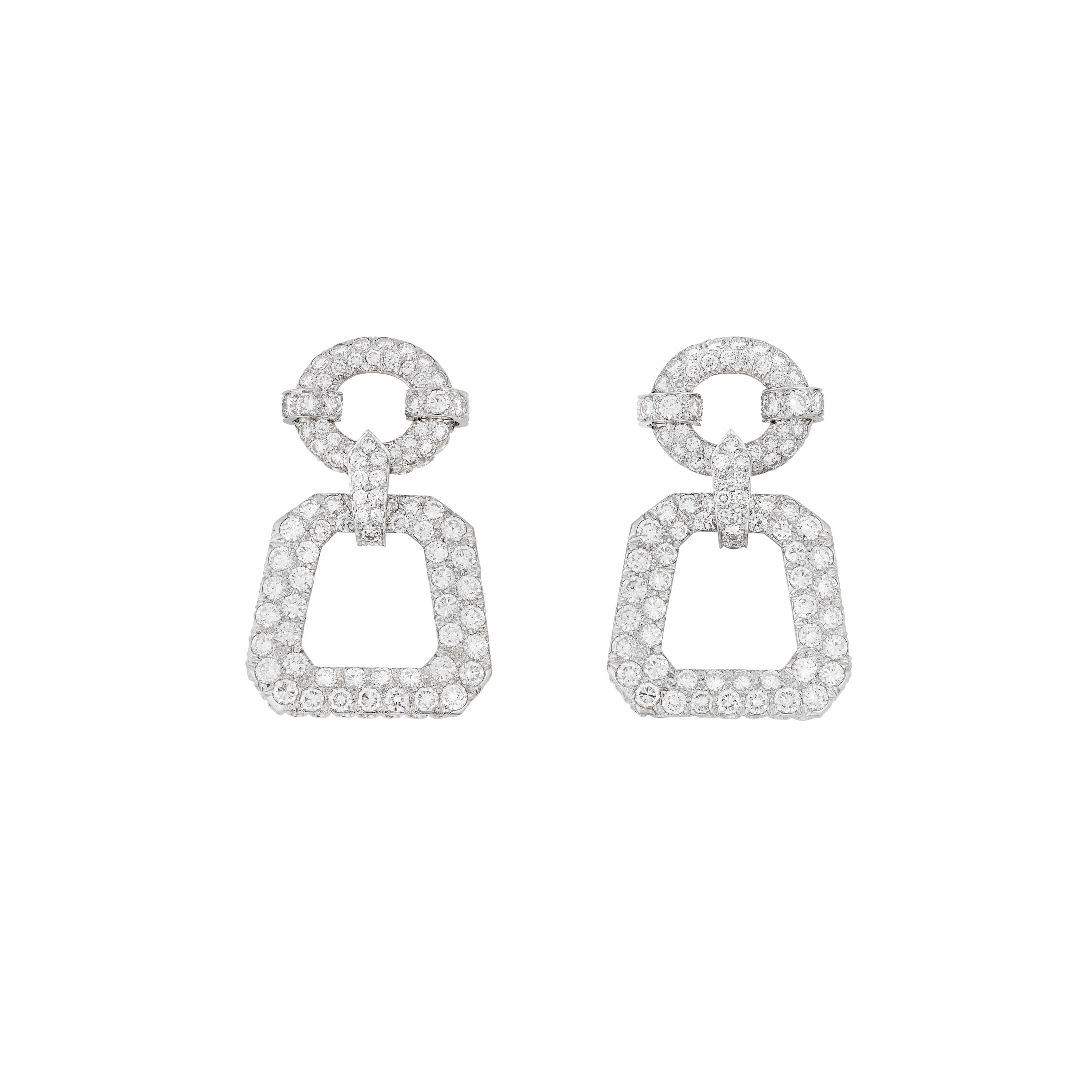 David Webb Diamond Earrings