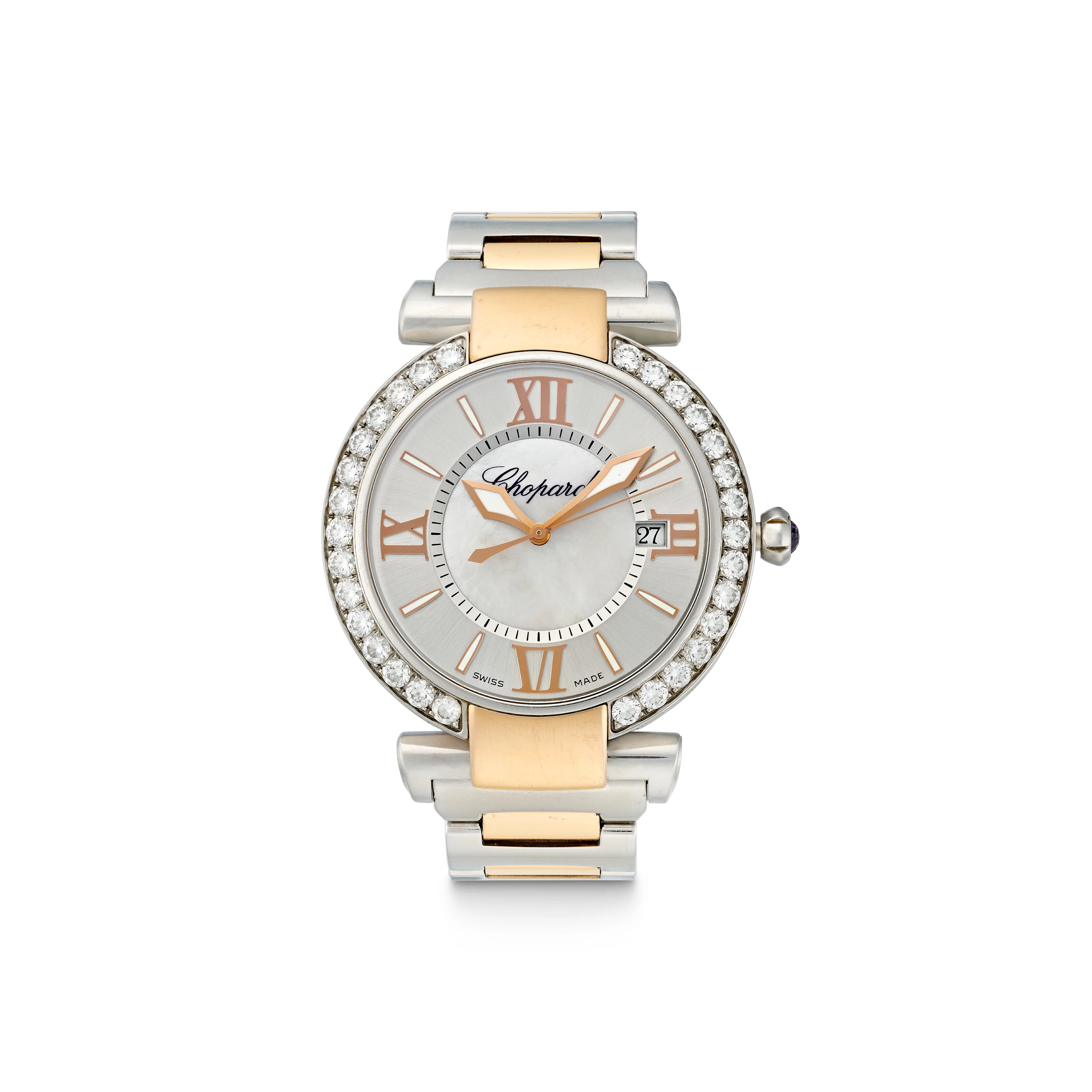Chopard Mother-Of-Pearl, Diamond and Coloured Sapphire 'Imperiale' Wristwatch
