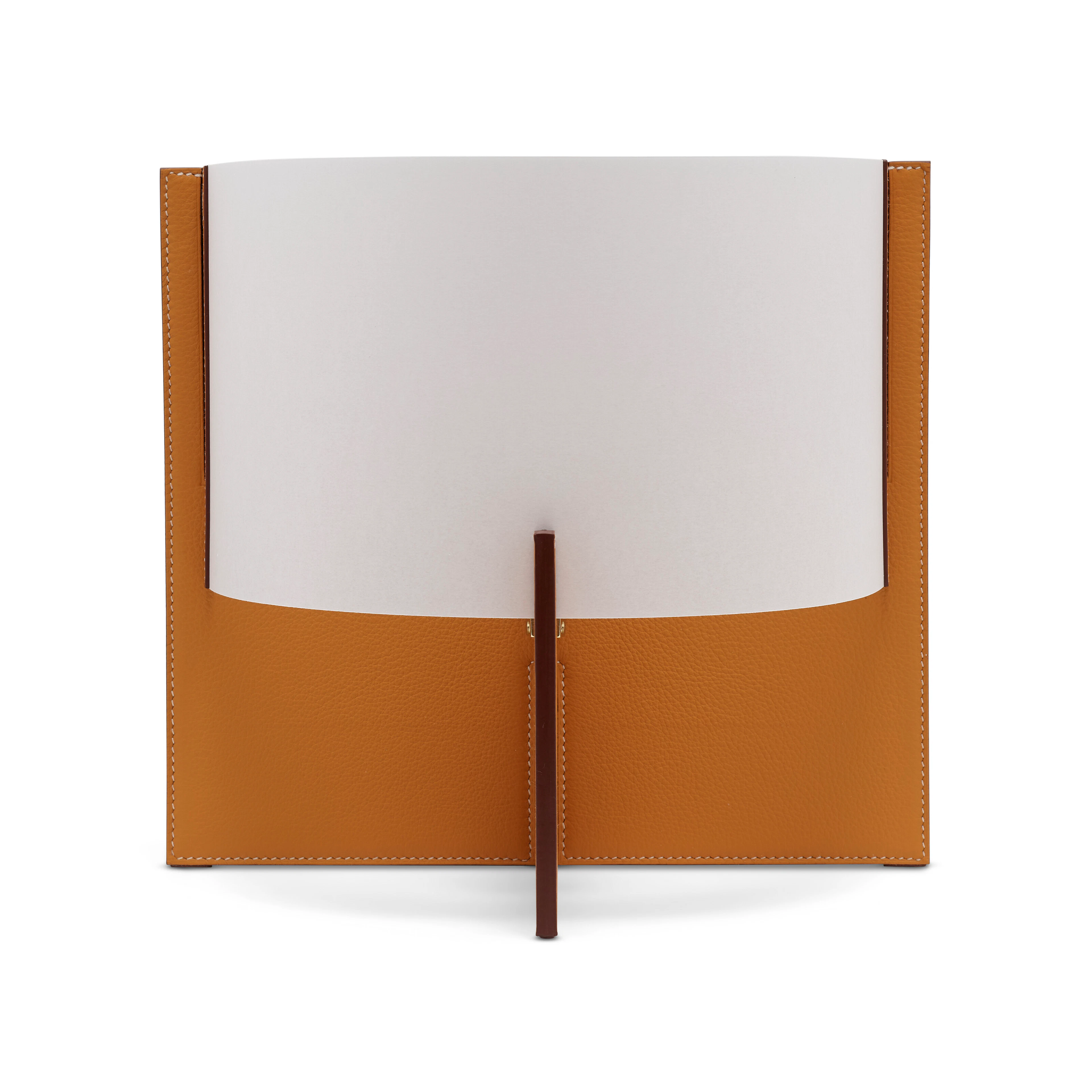 A TABAC TAURILLON H LEATHER LARGE MODEL SARAZINE TABLE LAMP BY JEAN-MICHEL