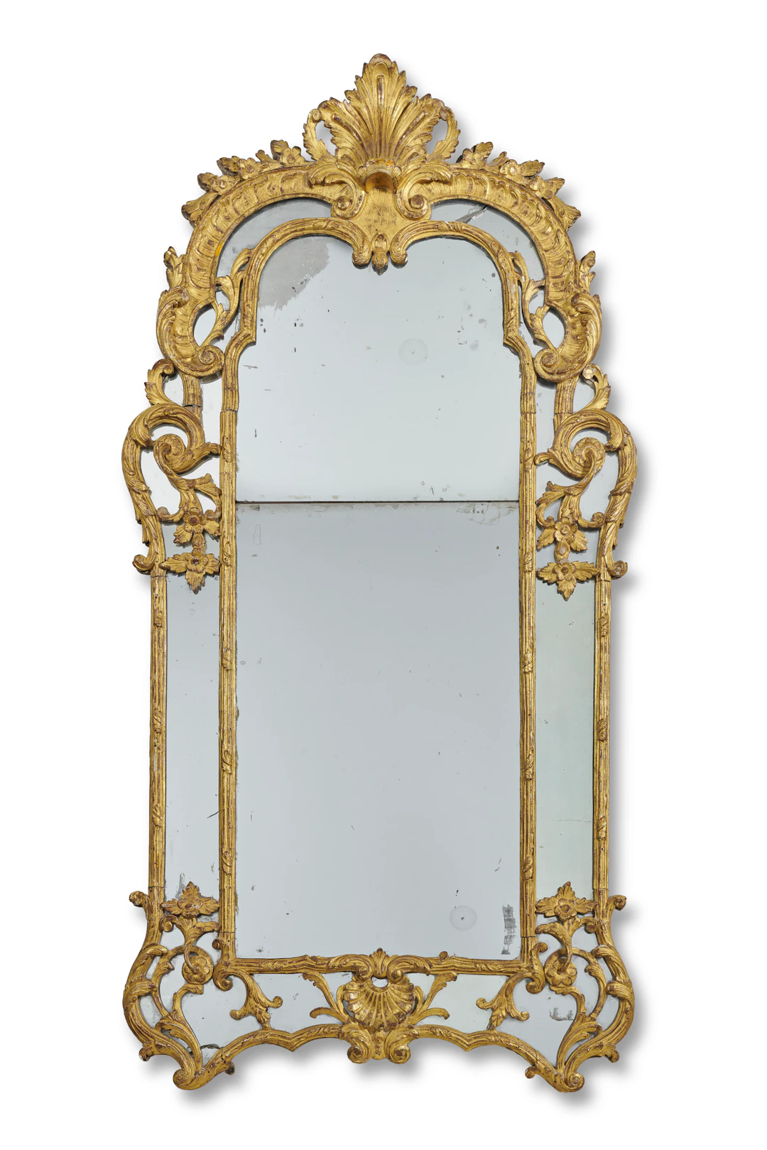 Miroir À Parecloses D'époque Régence
