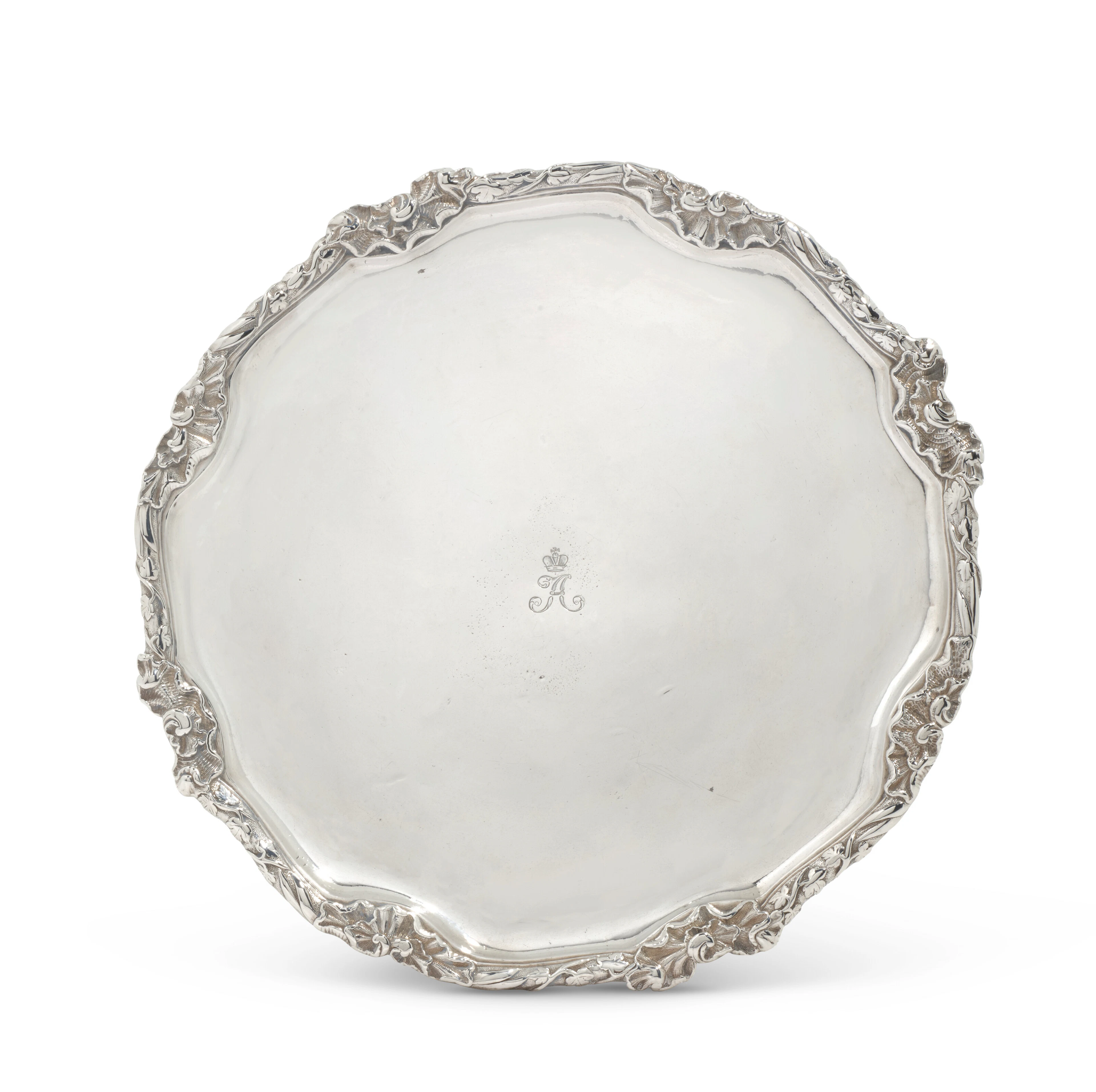 A Russian Silver Dish