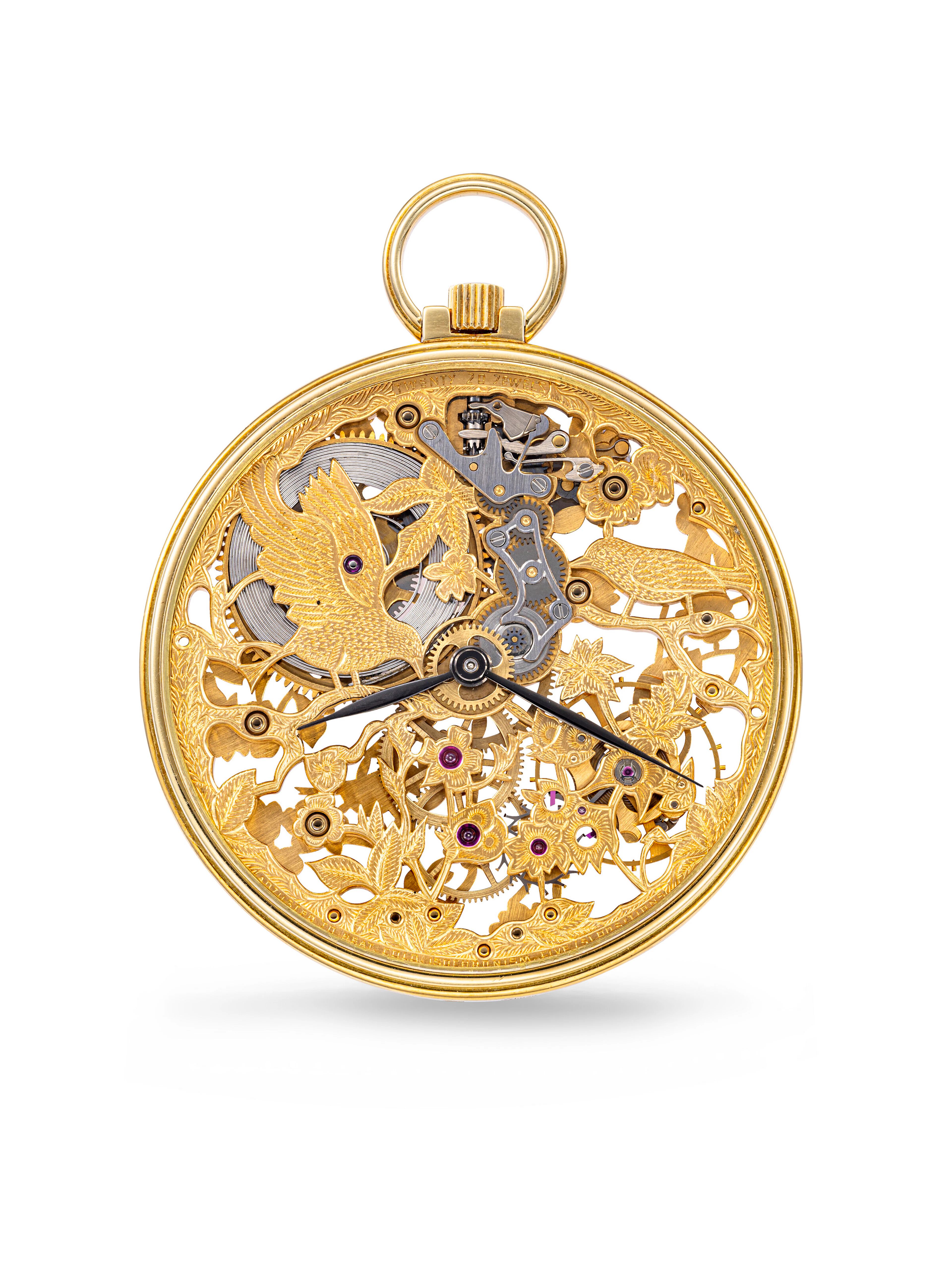 Audemars Piguet. An Unusual and Very Rare 18K Gold Skeletonised Pocket Watch