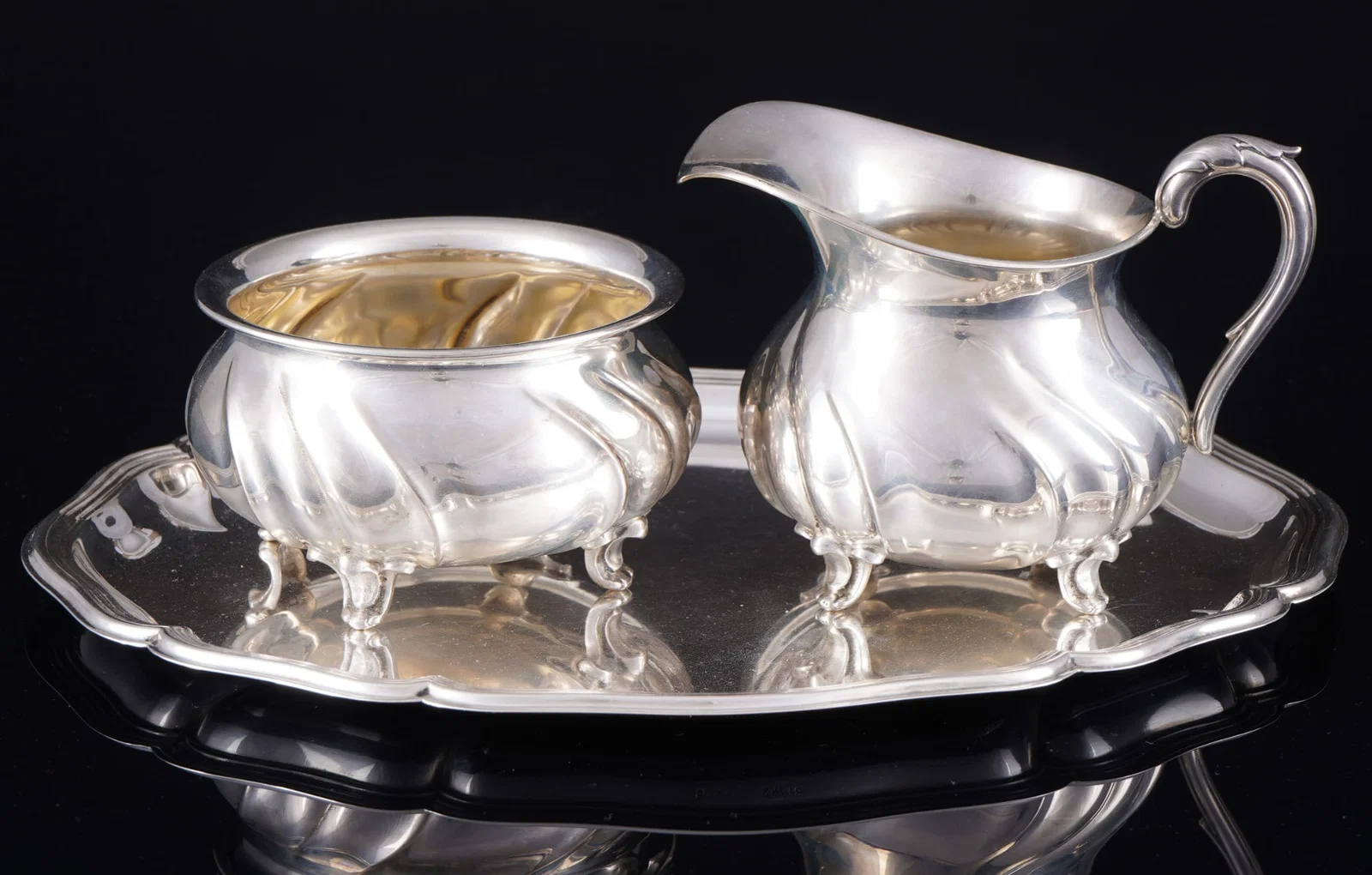 Wilkens 830 milk & sugar set baroque style