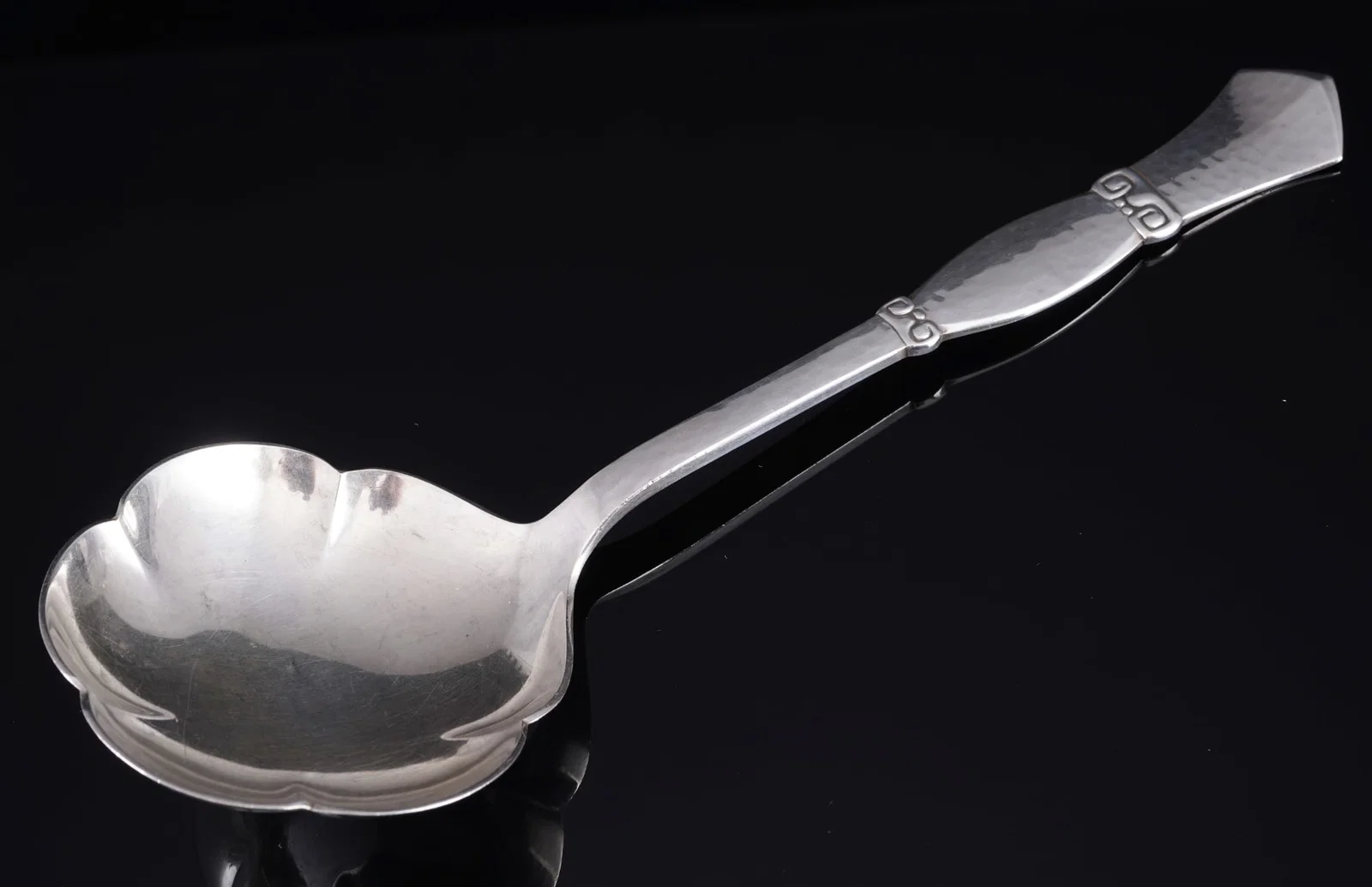 Denmark 830 silver large serving spoon from 1930 - Chr. F. HEISE