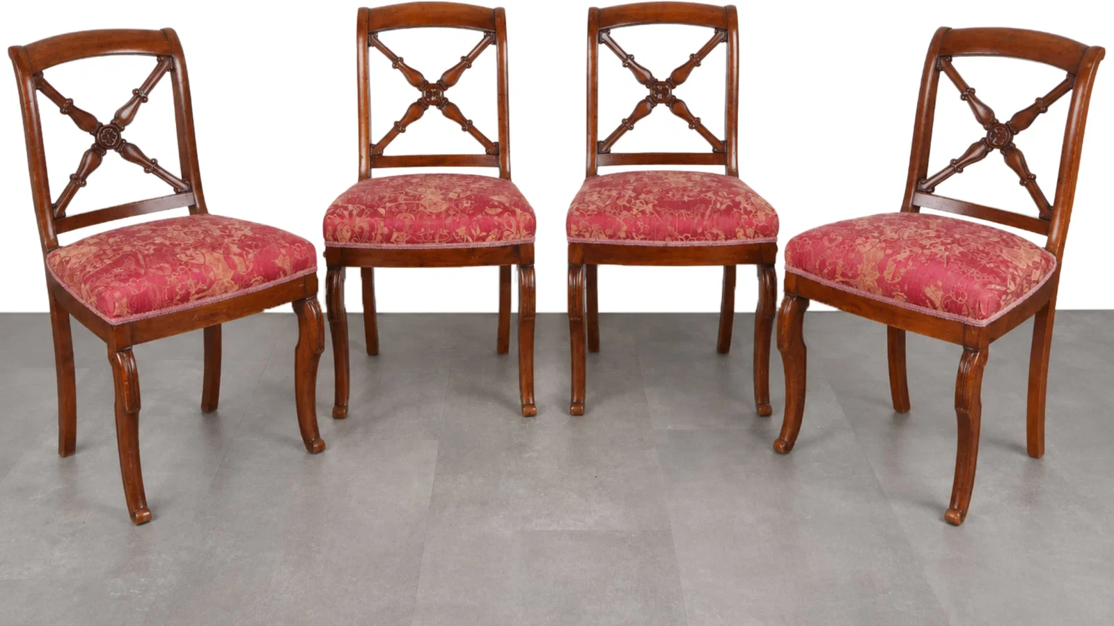 Set of four Biedermeier chairs