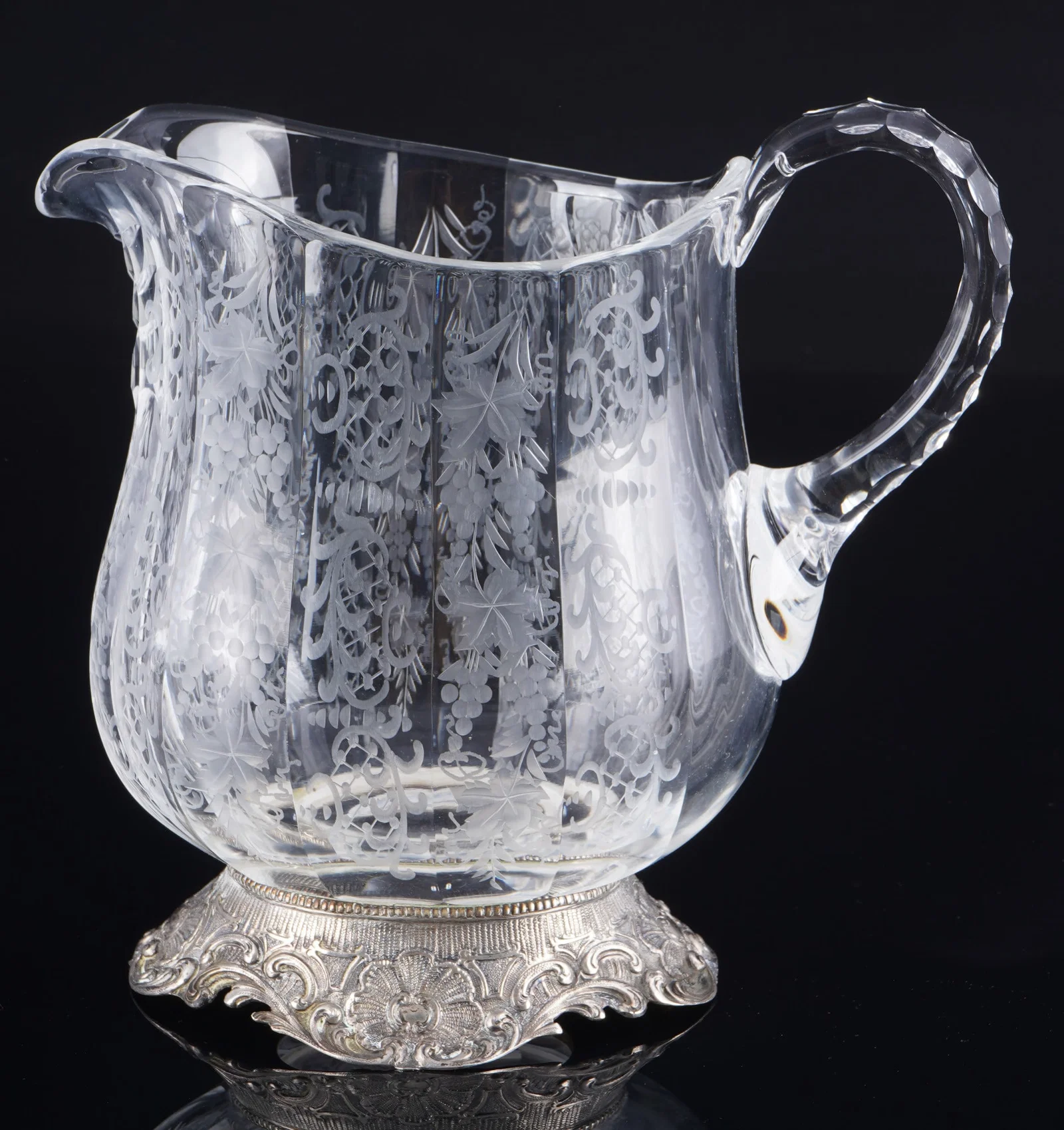 800 silver jug/pitcher, probably Hanau, J. D. Schleissner & Sons