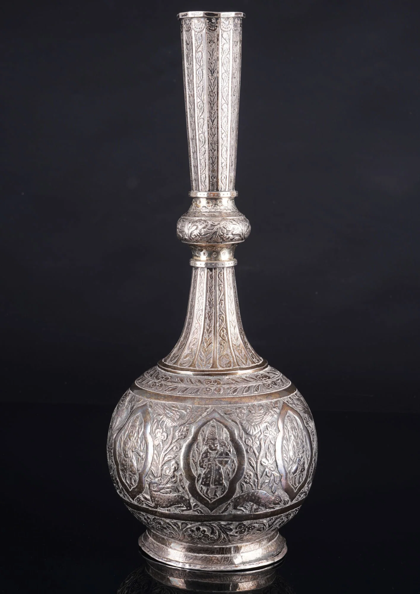 Russia 84 Zolotniki silver rose water - gulabdan