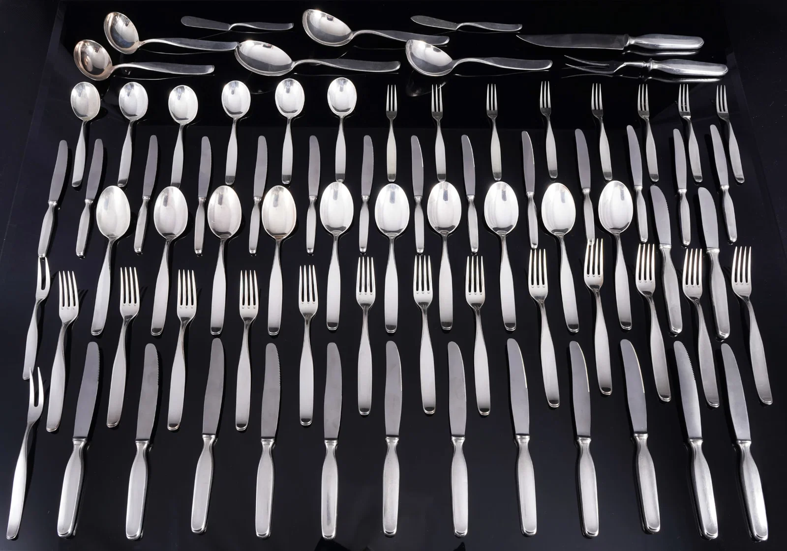 WILKENS Constanze 800 silver cutlery set, 76 pieces
