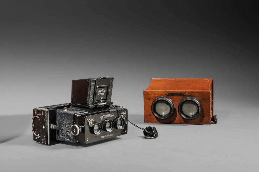 In a Voigtländer hard leather case, a Voigtländer Stereflekt - Lot 45