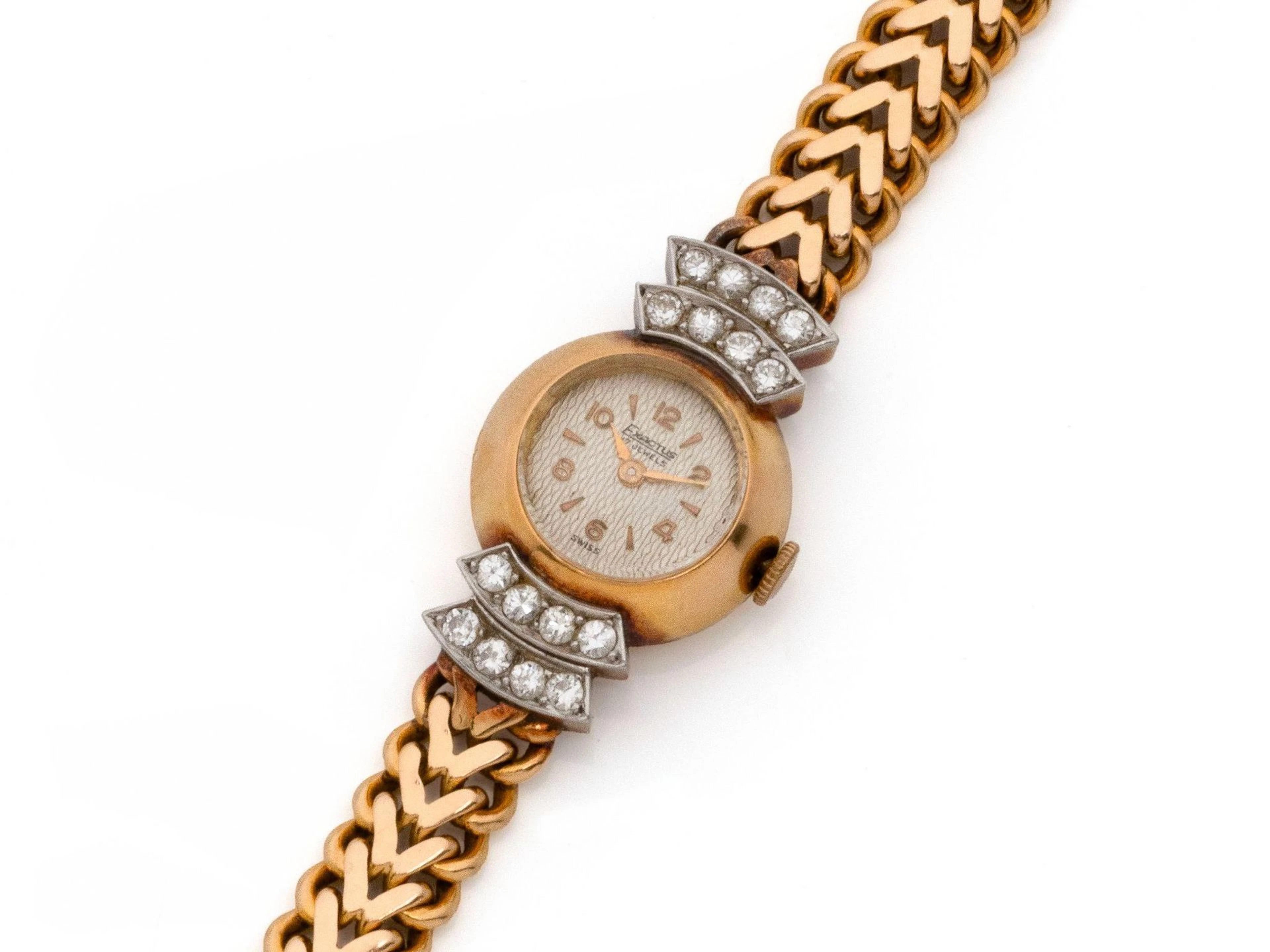 Women's wristwatch in 750 gold and 850 platinum, with an ivo - Lot 53