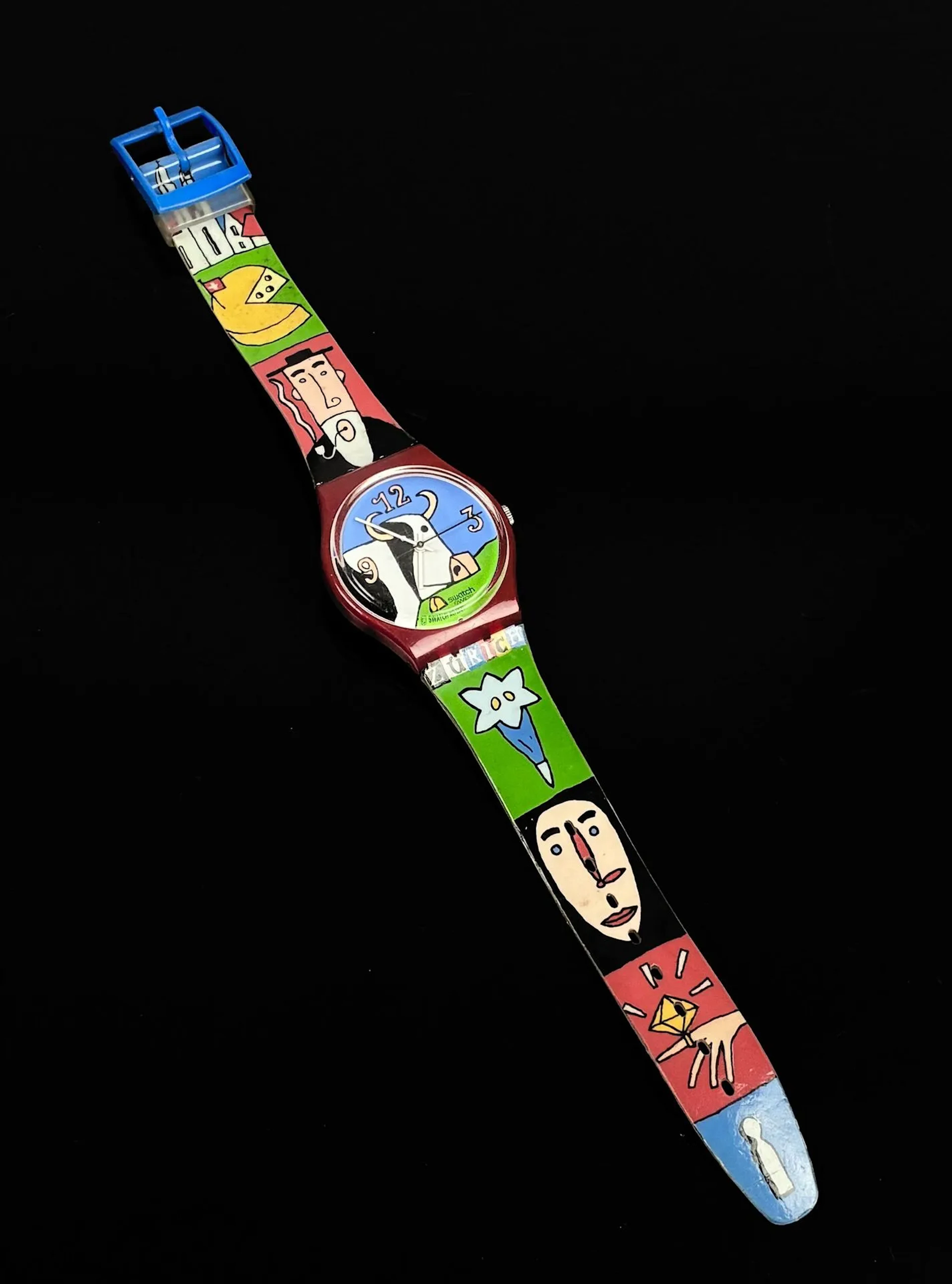 SWATCH Bracelet-watch, Gent "Zurich Map" model, 1997 - Lot 267