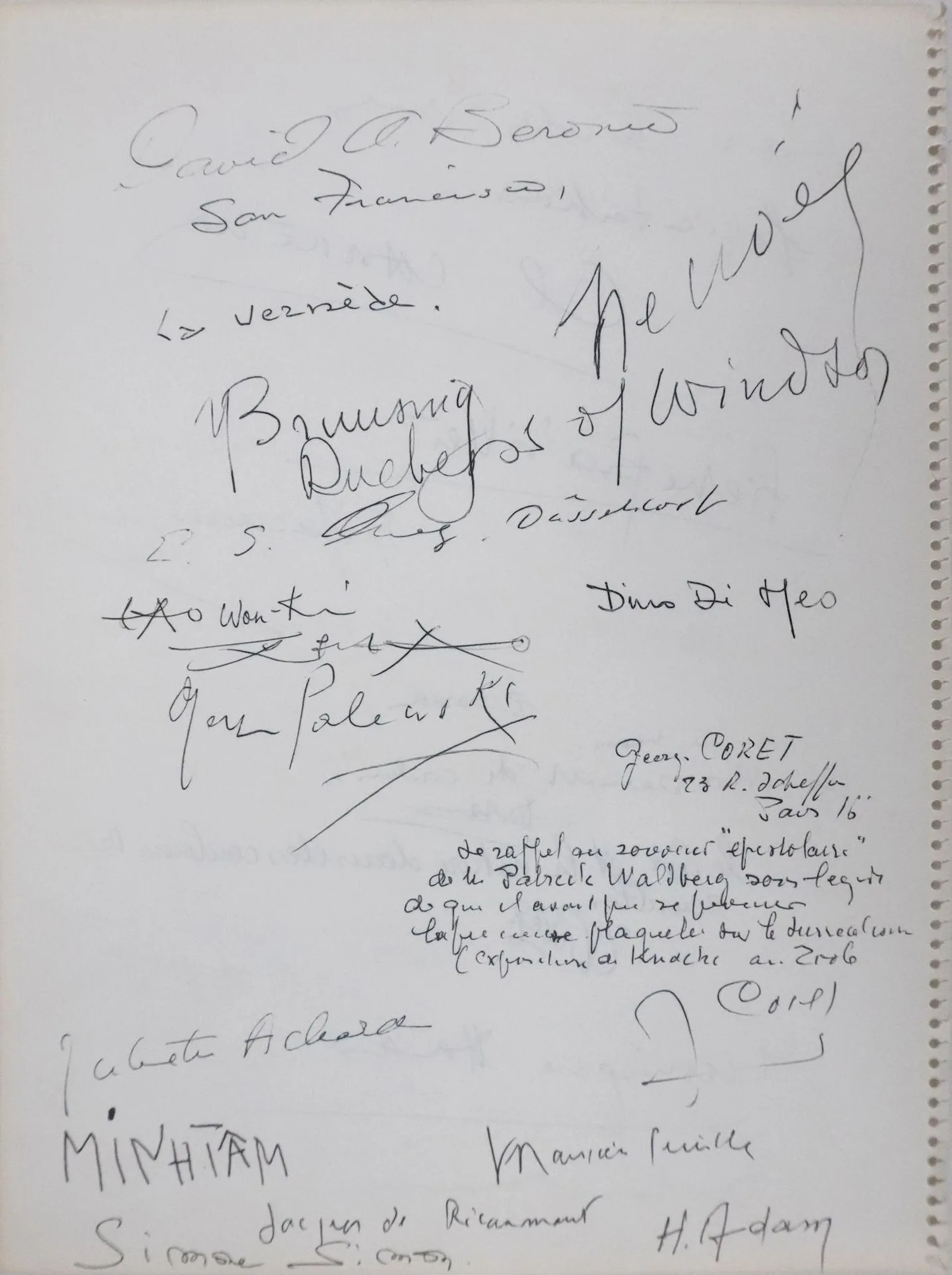 AUTOGRAPH PAGE - Lot 382
