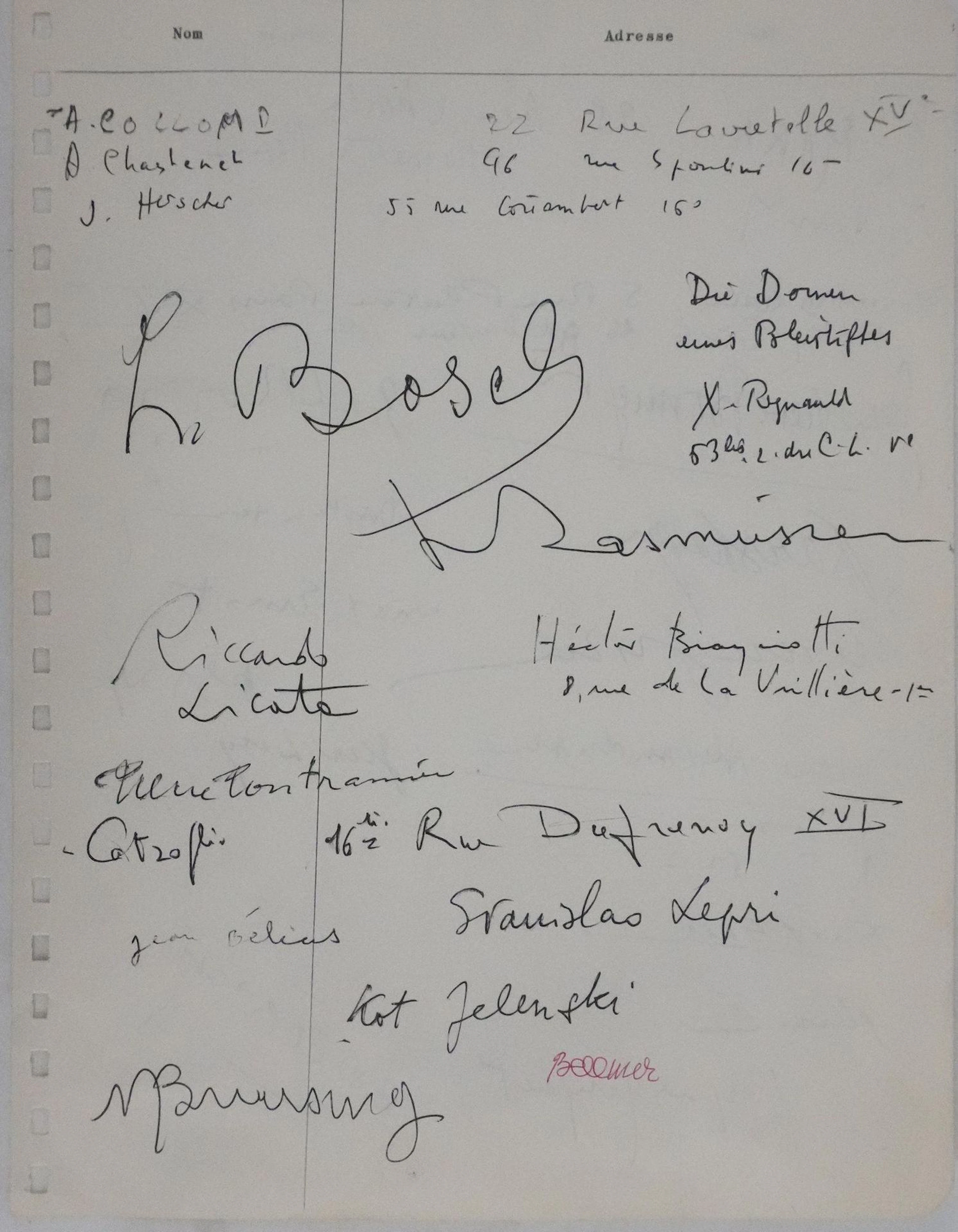AUTOGRAPH PAGE - Lot 140