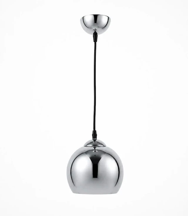 "Space Age" pendant lamp in the shape of a chrome-plated met - Lot 167