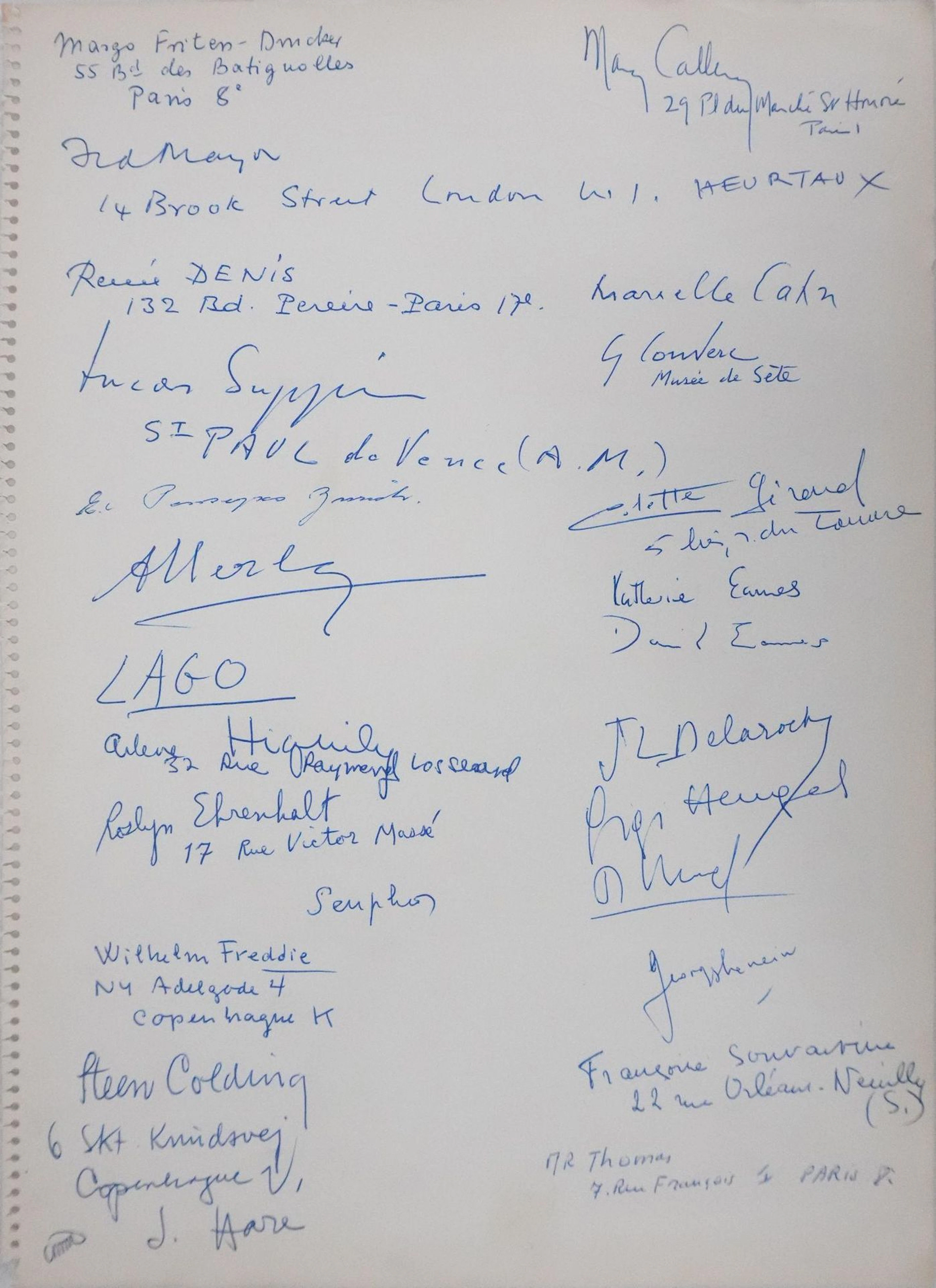 AUTOGRAPH PAGE - Lot 297