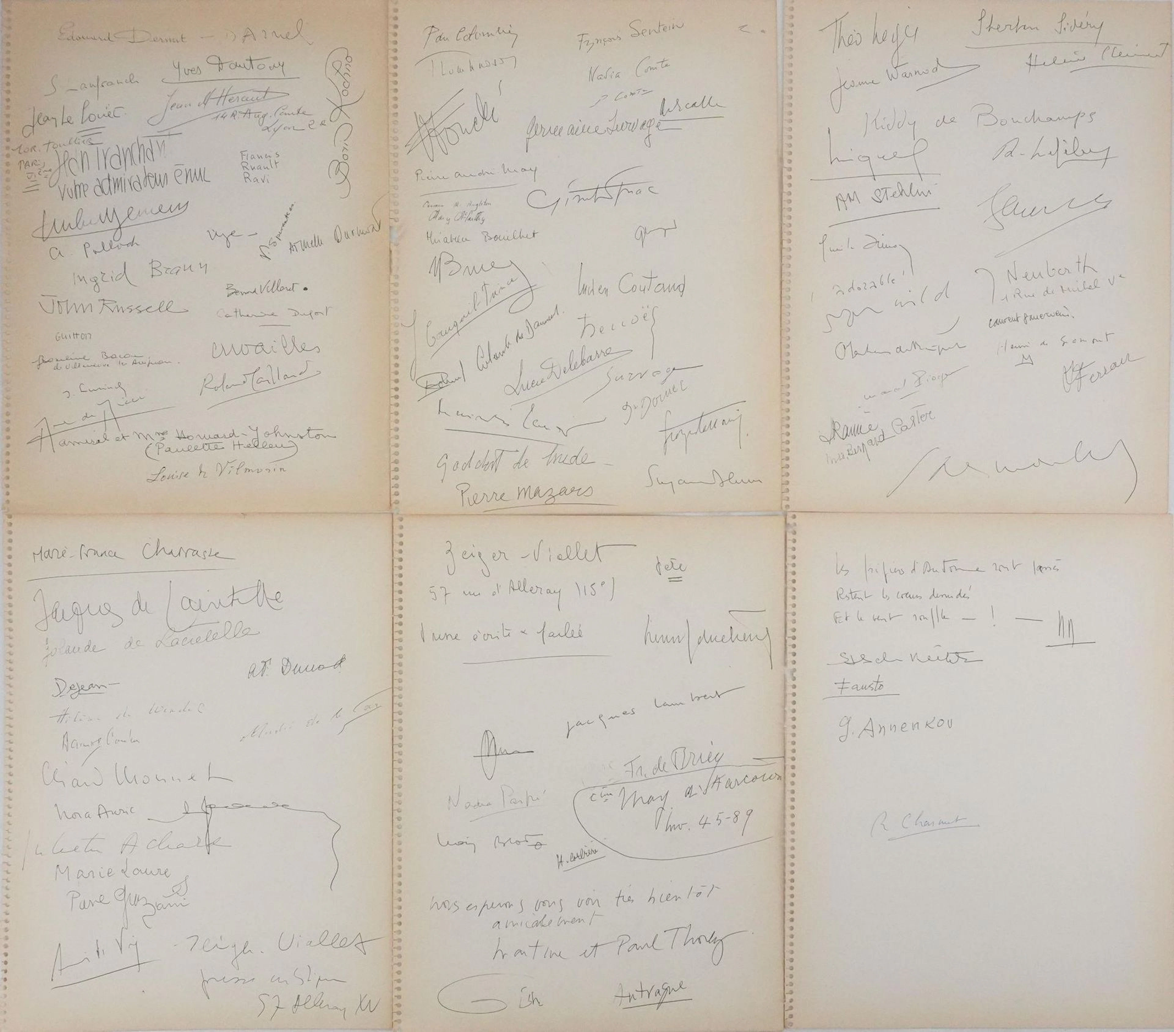 AUTOGRAPH PAGE - Lot 123