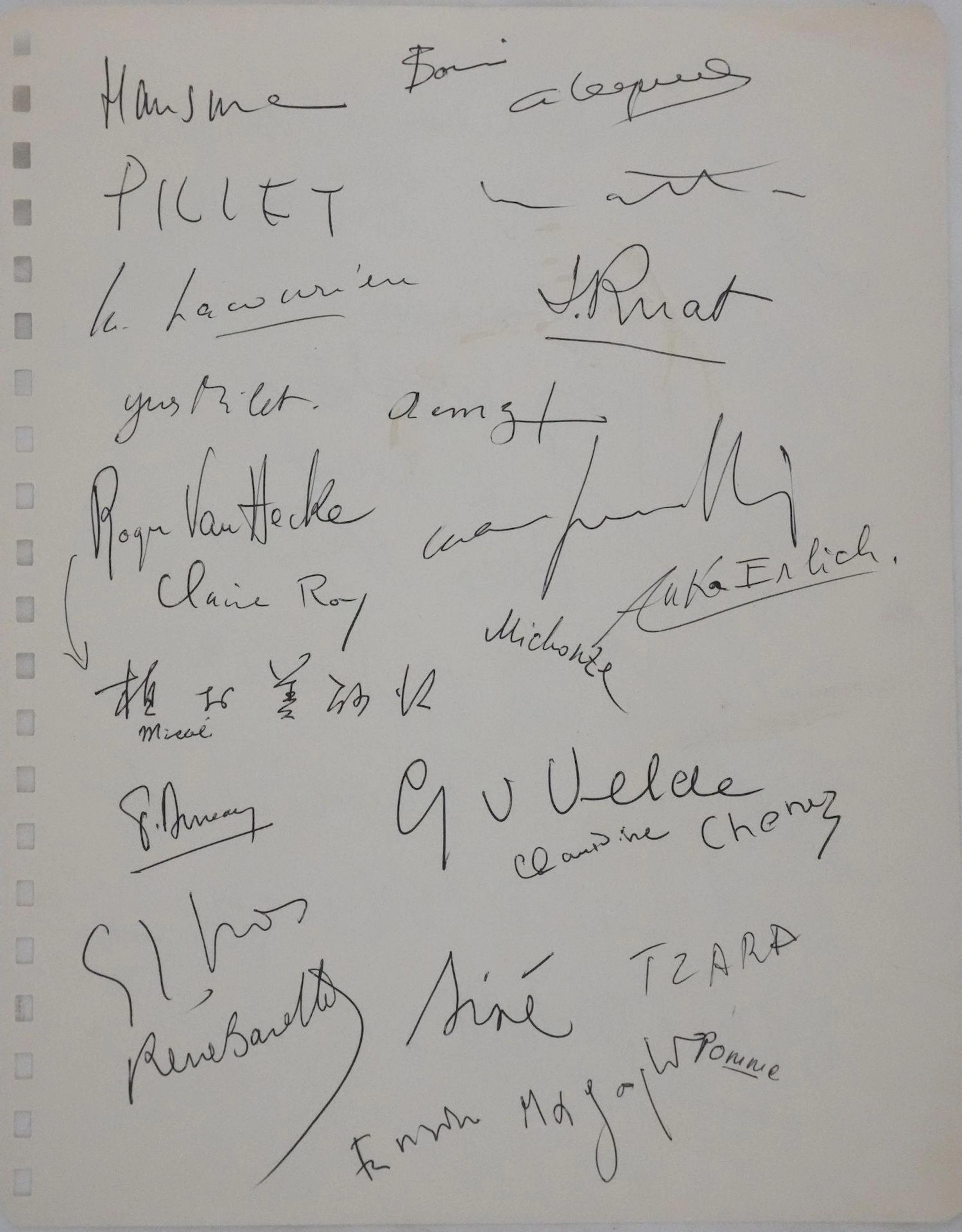 AUTOGRAPH PAGE - Lot 312
