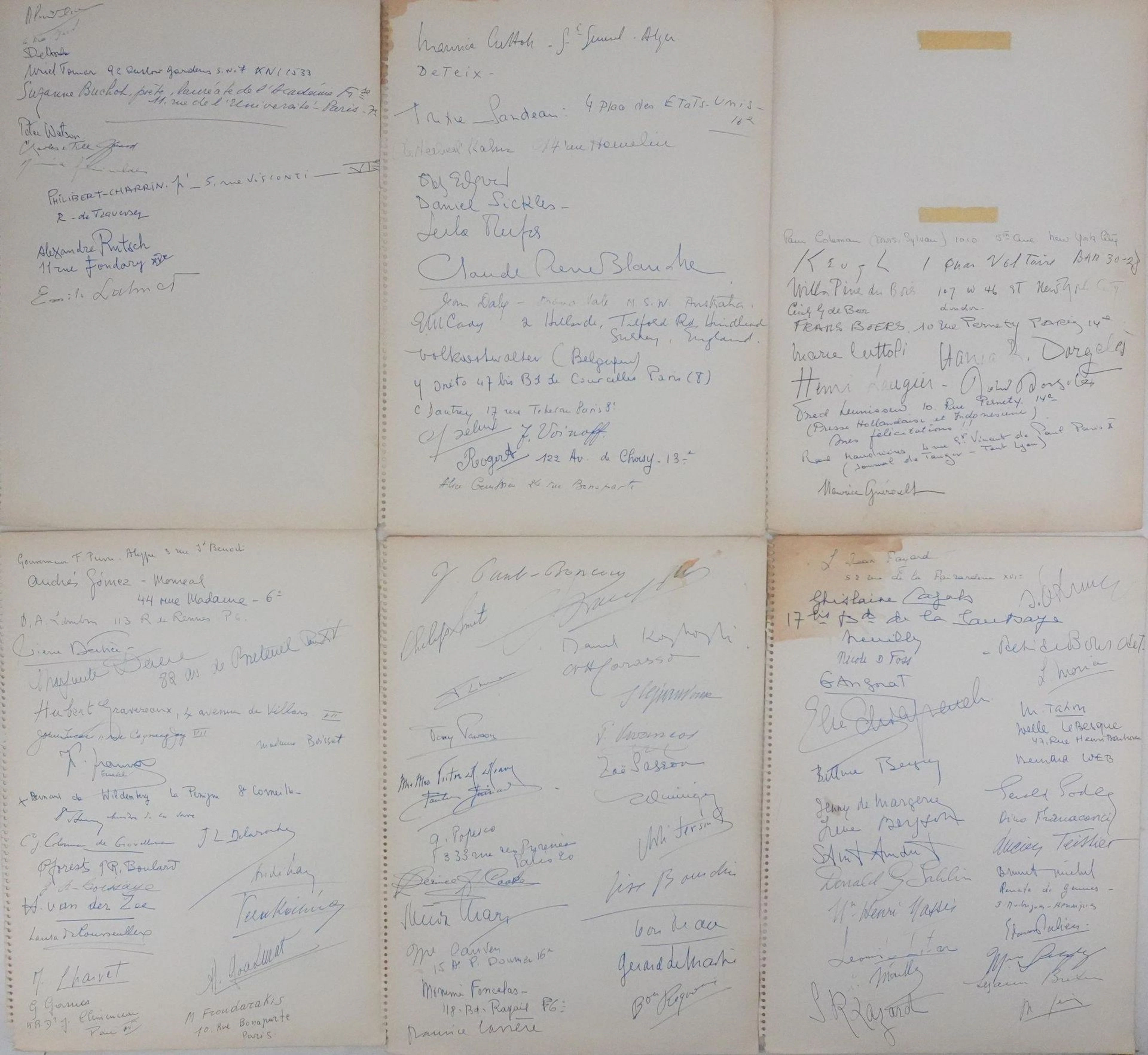 AUTOGRAPH PAGE - Lot 188