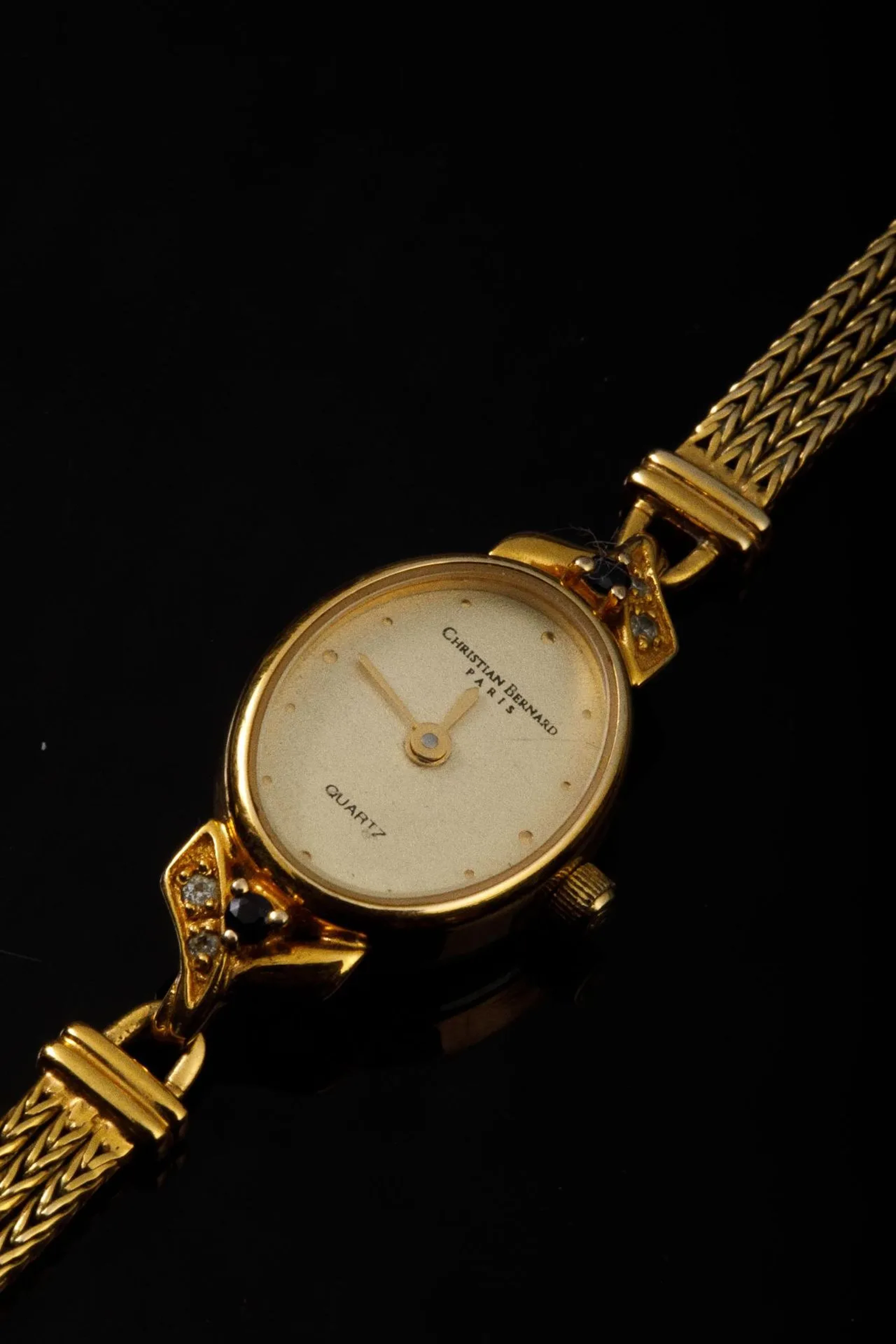 Ladies' yellow gold-plated watch with oval dial Christian Be - Lot 56