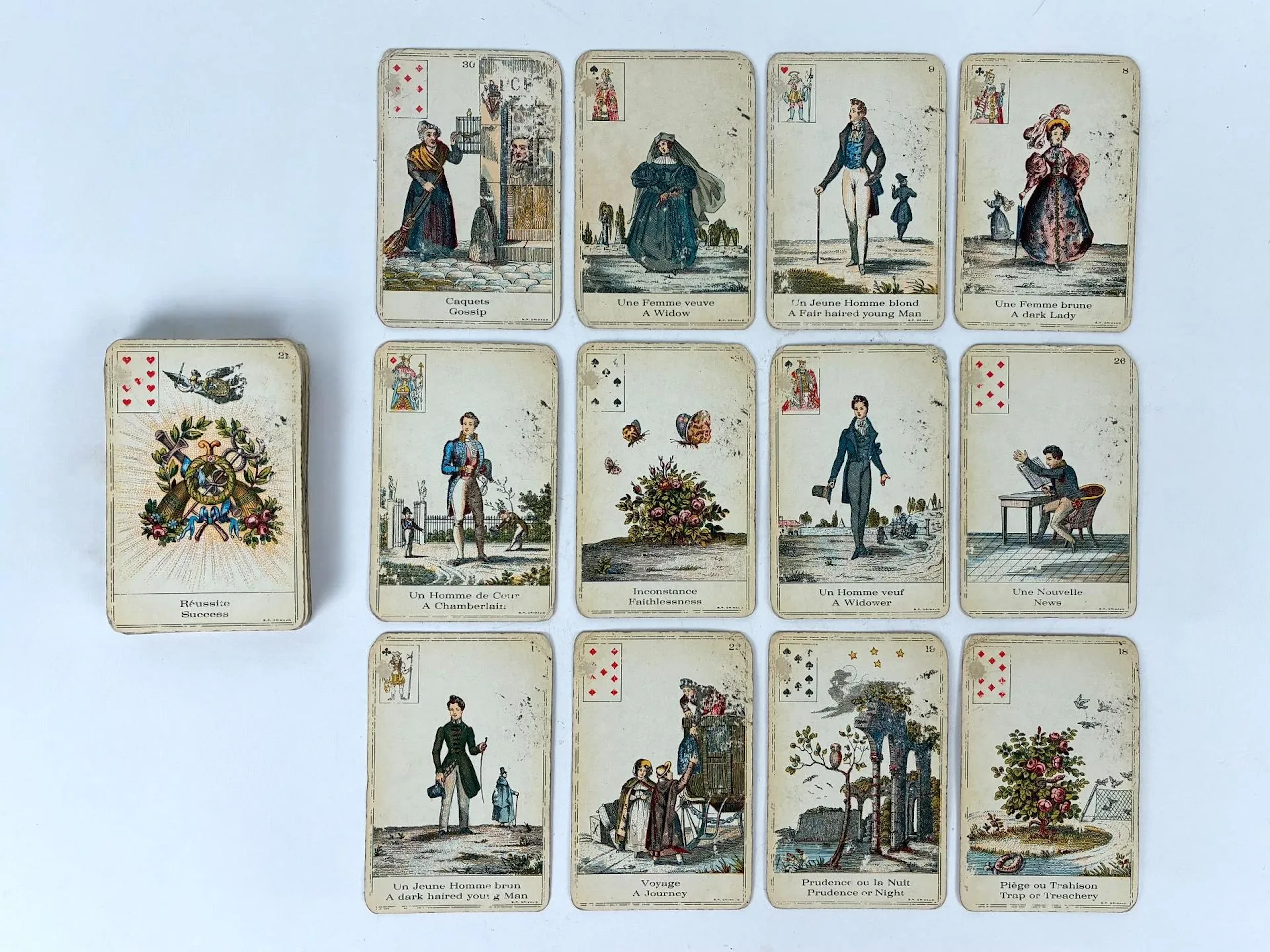 A divination card deck known as "The Book of Destiny," by GR - Lot 154