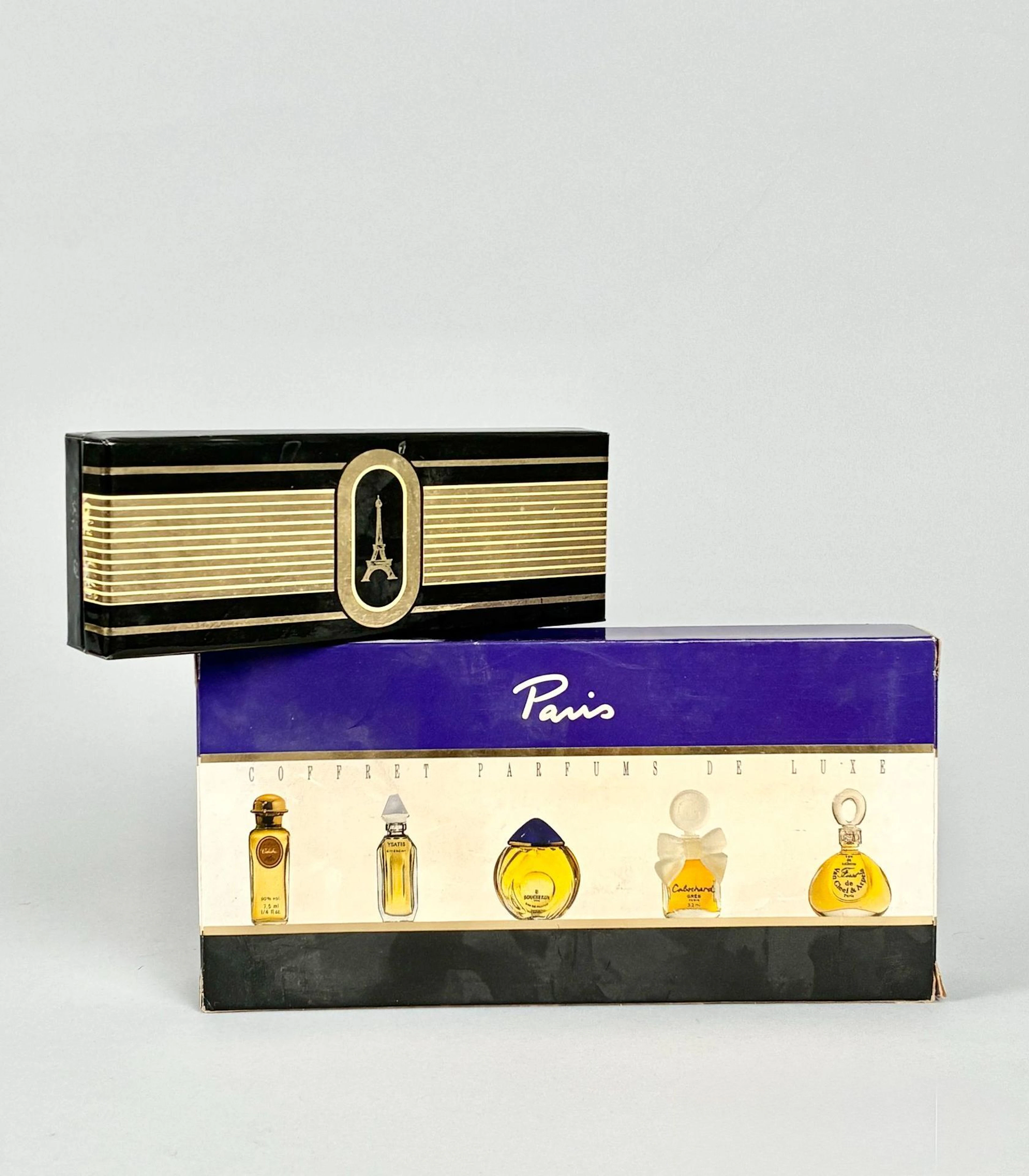 Two miniature perfume boxes including "Les Meilleurs Parfums - Lot 350